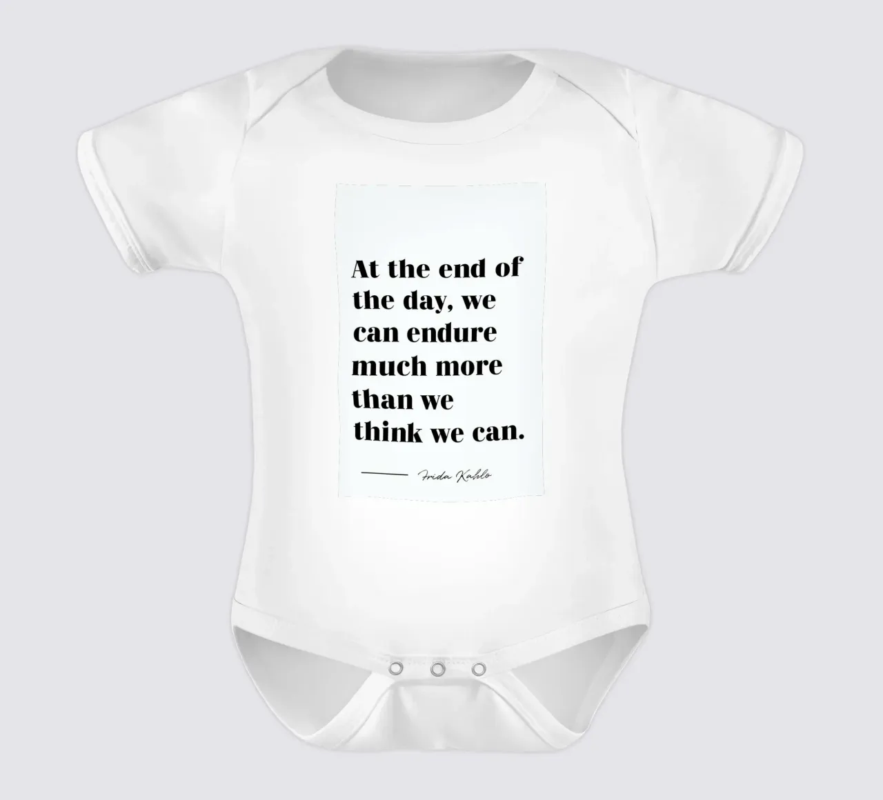 At the End of the Day body neonato maniche corte da typed
