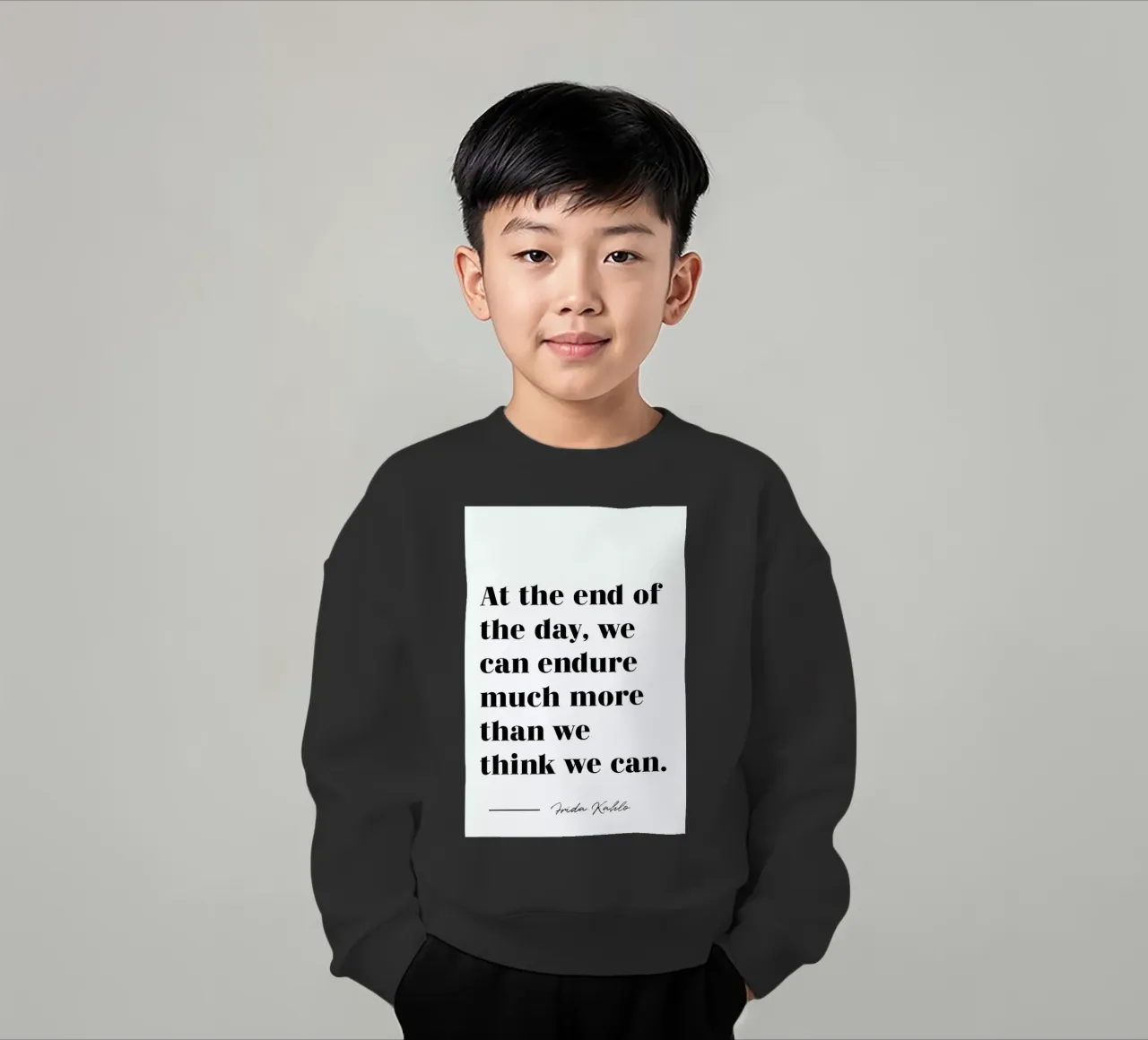 At the End of the Day felpa bambino da typed