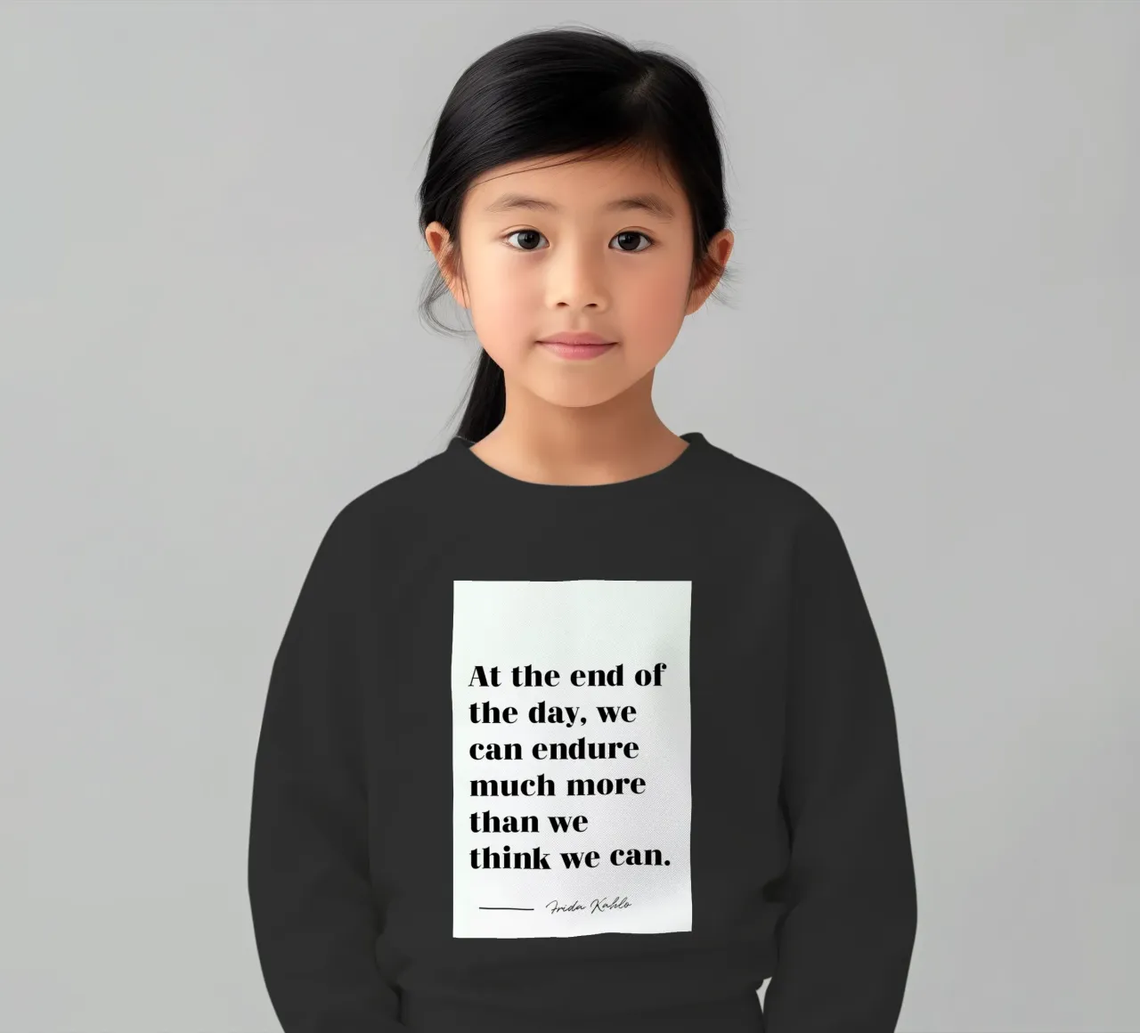 At the End of the Day felpa bambino da typed