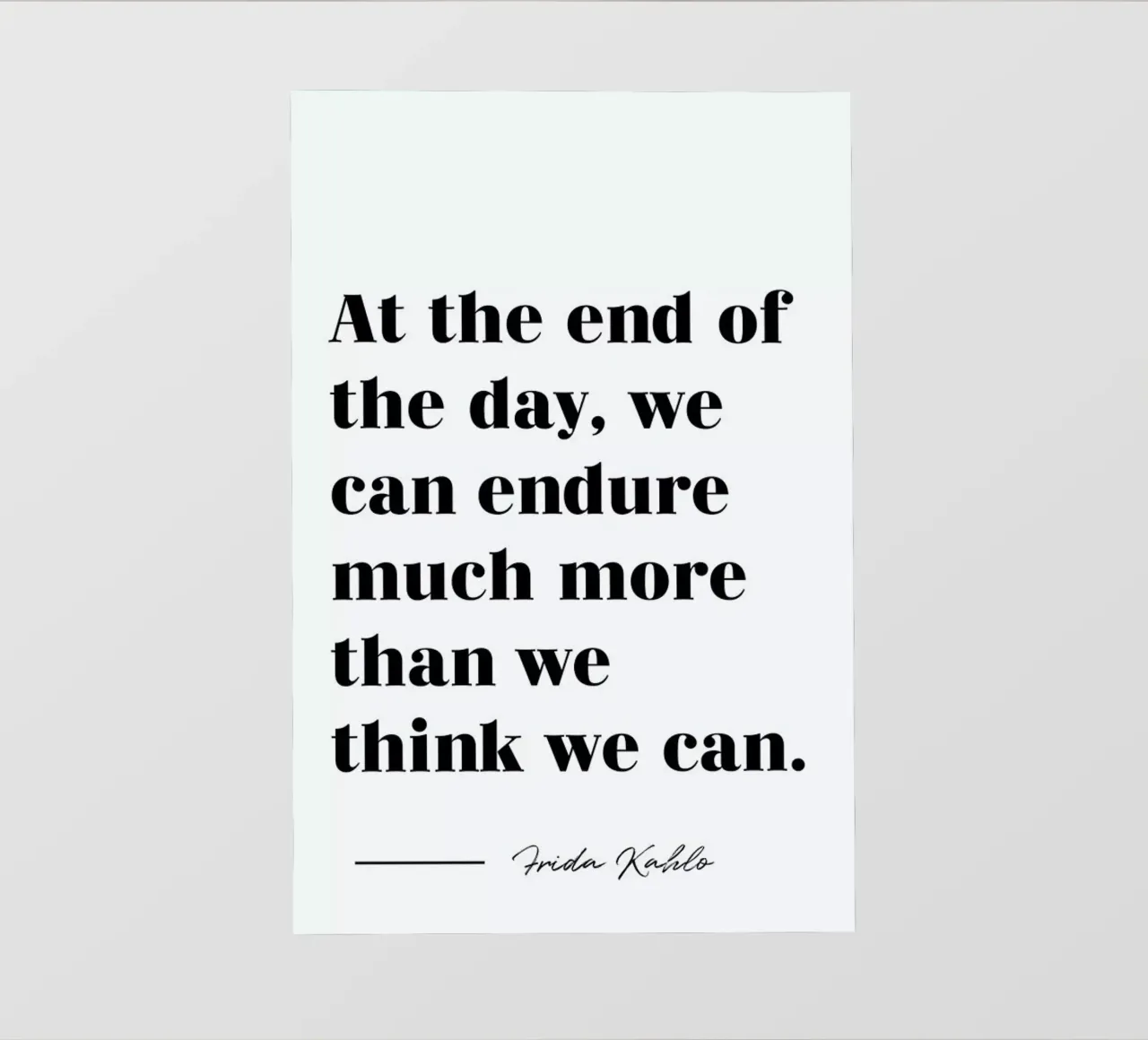 At the End of the Day pellicola backlit da typed