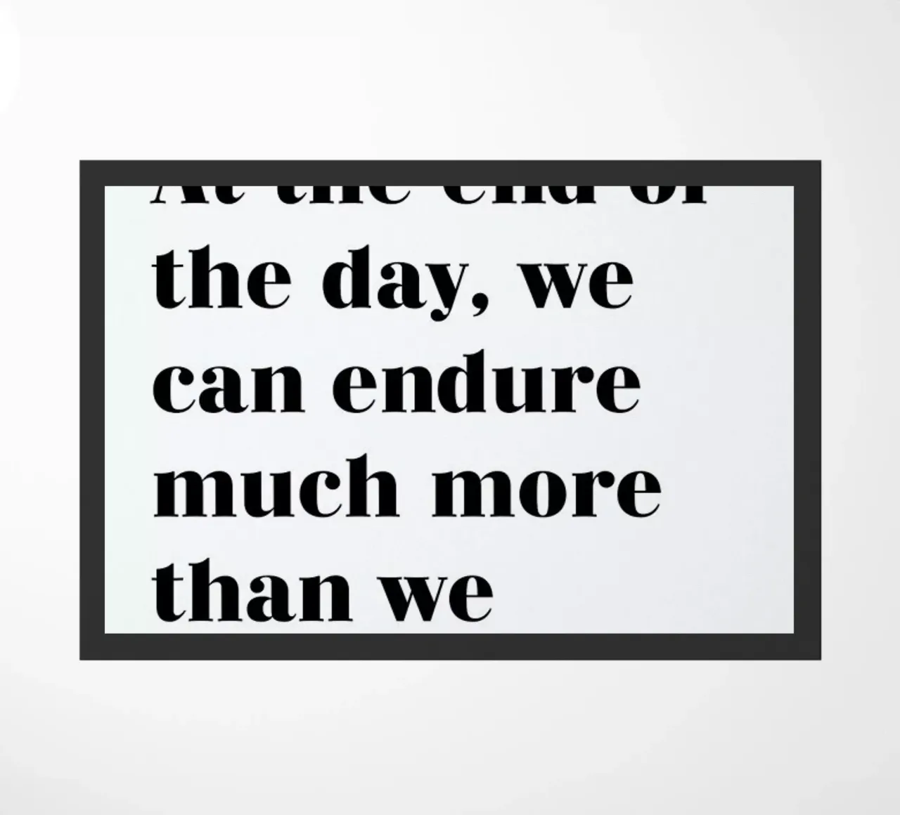 At the End of the Day zerbino da typed