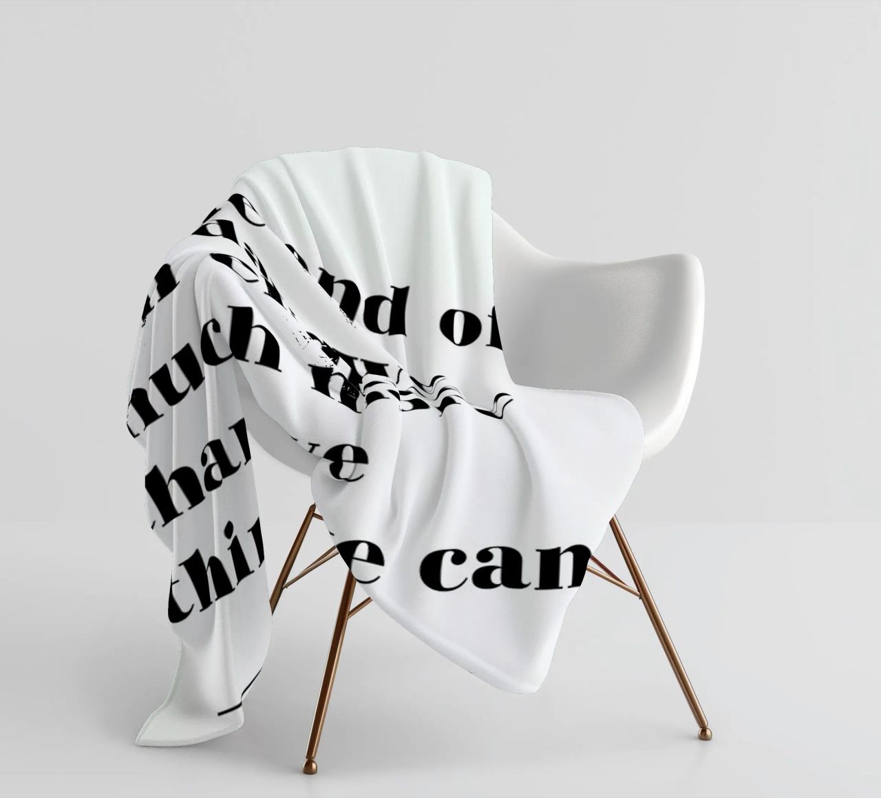 At the End of the Day coperta in pile da typed