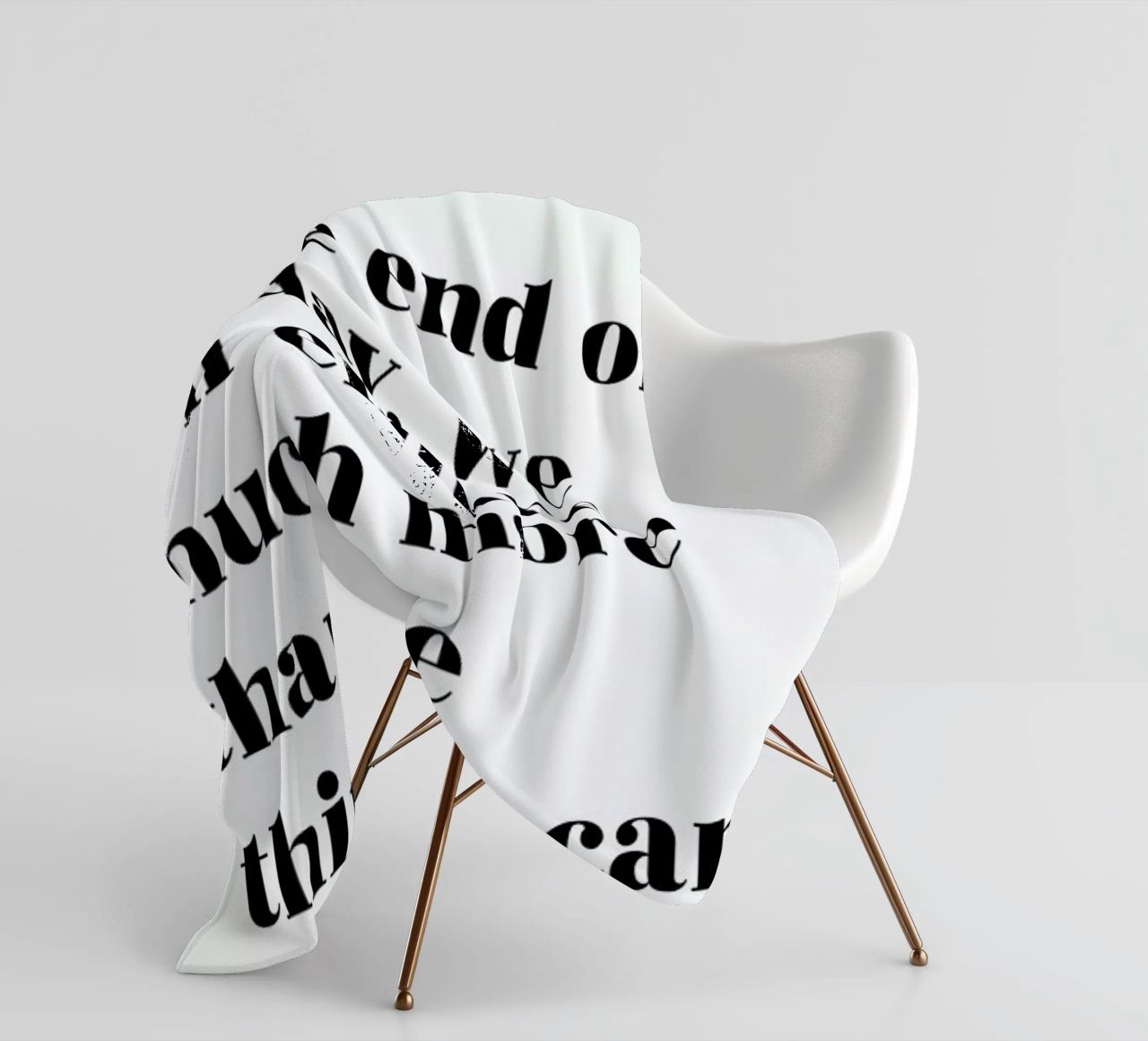 At the End of the Day coperta in pile da typed