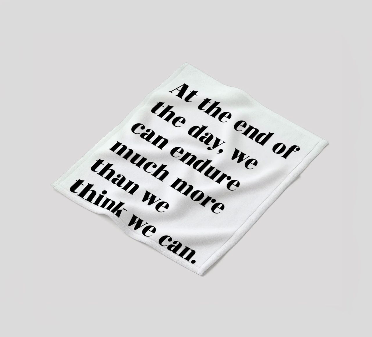 At the End of the Day coperta in pile da typed