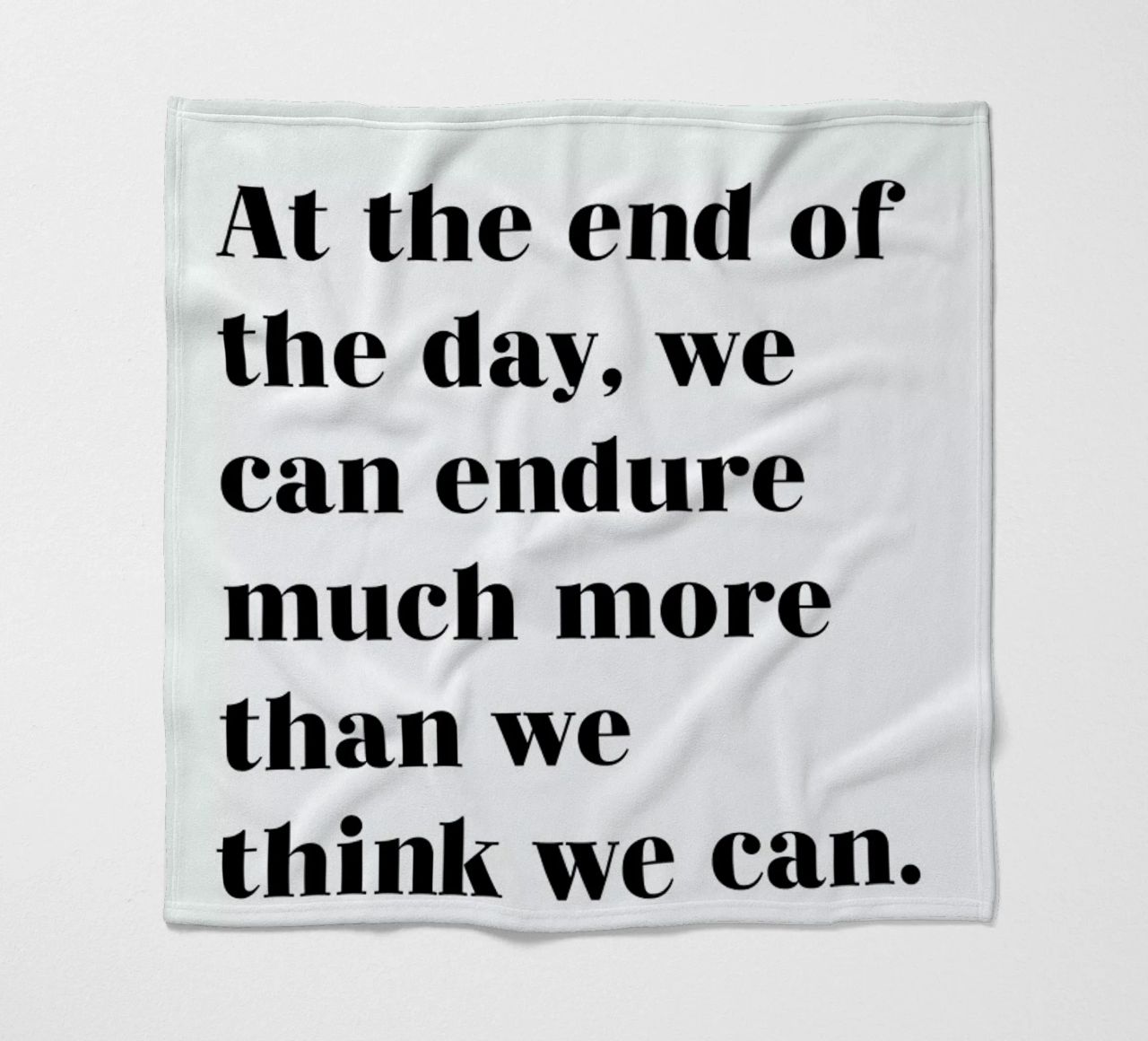 At the End of the Day coperta in pile da typed