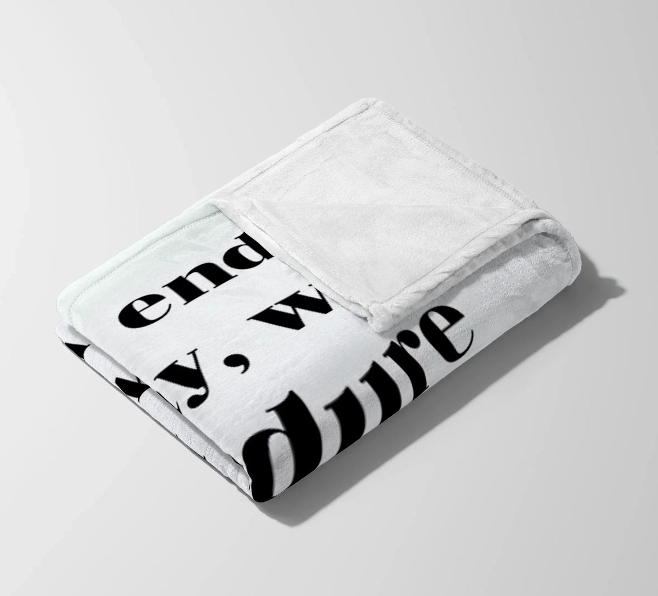 At the End of the Day coperta in pile da typed