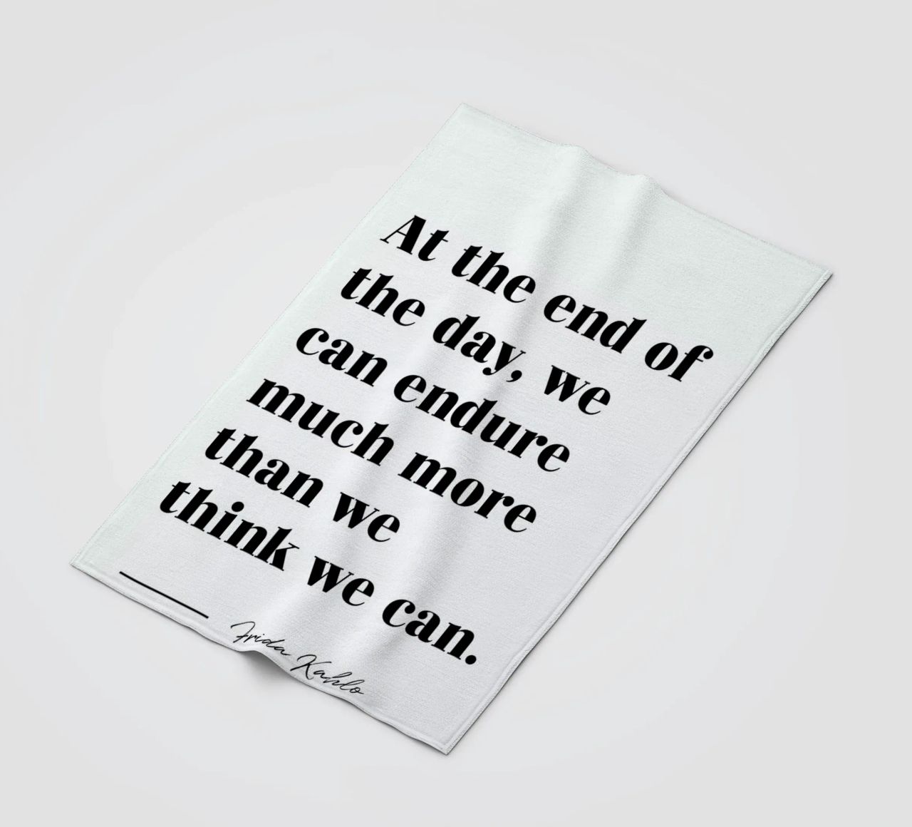 At the End of the Day coperta in pile da typed