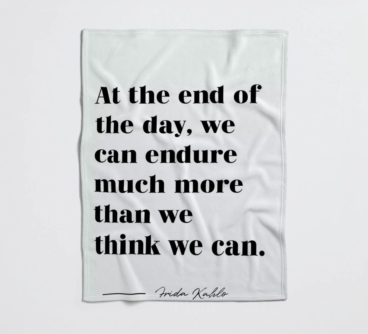 At the End of the Day coperta in pile da typed