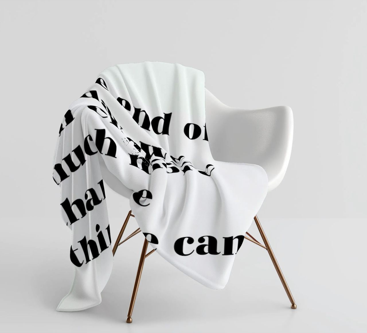 At the End of the Day coperta in pile da typed