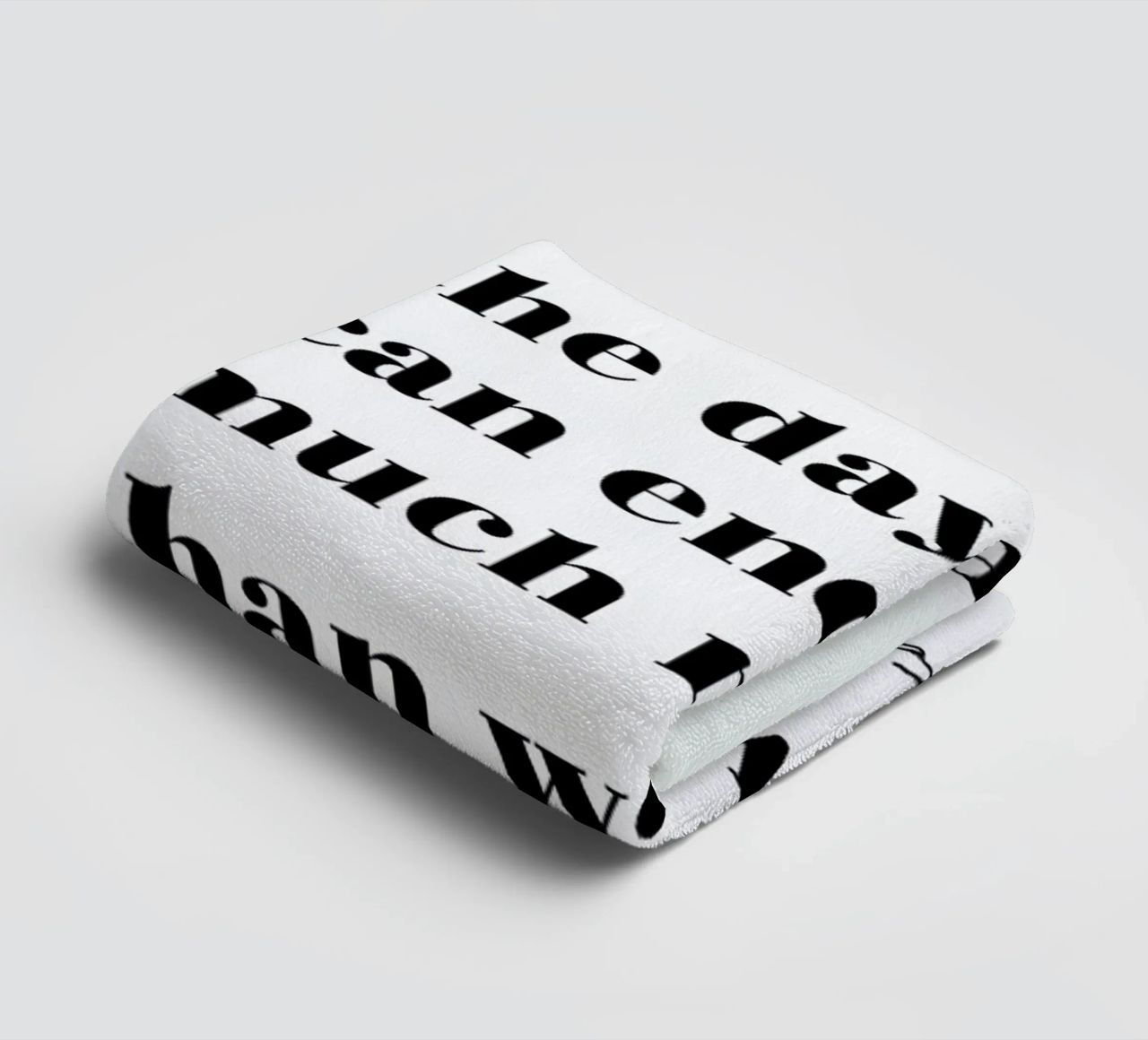 At the End of the Day asciugamano da bagno da typed