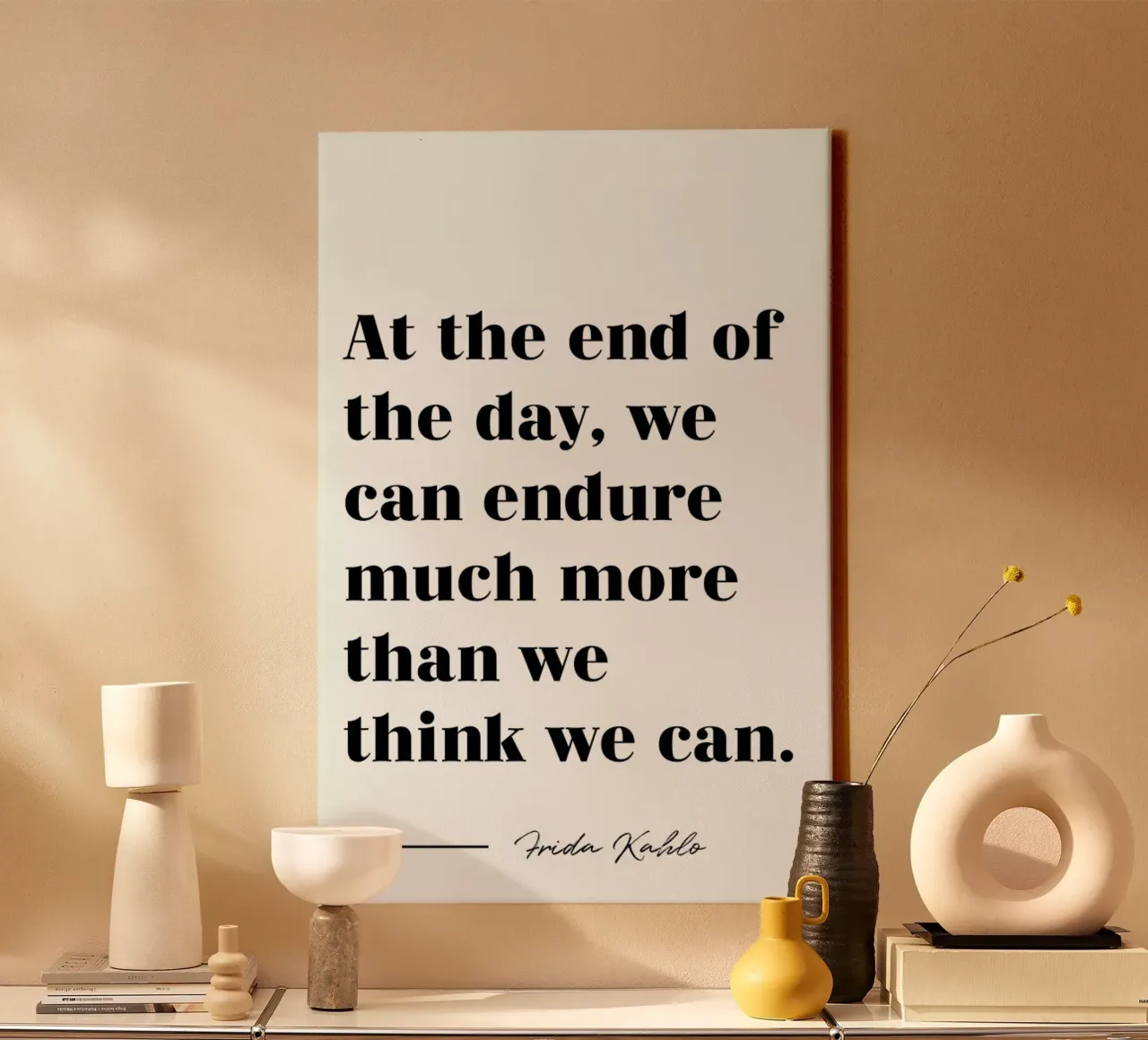 At the End of the Day tela da typed