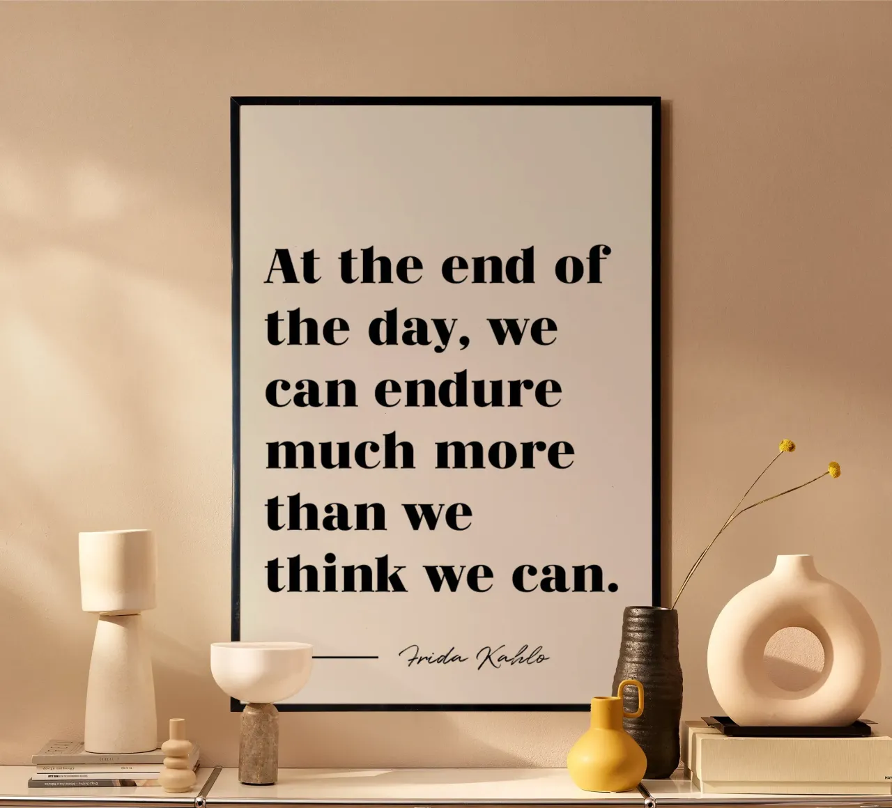 At the End of the Day poster da typed