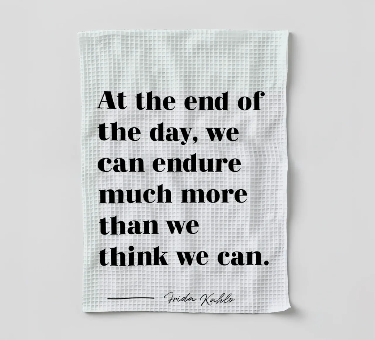 At the End of the Day torchon de typed