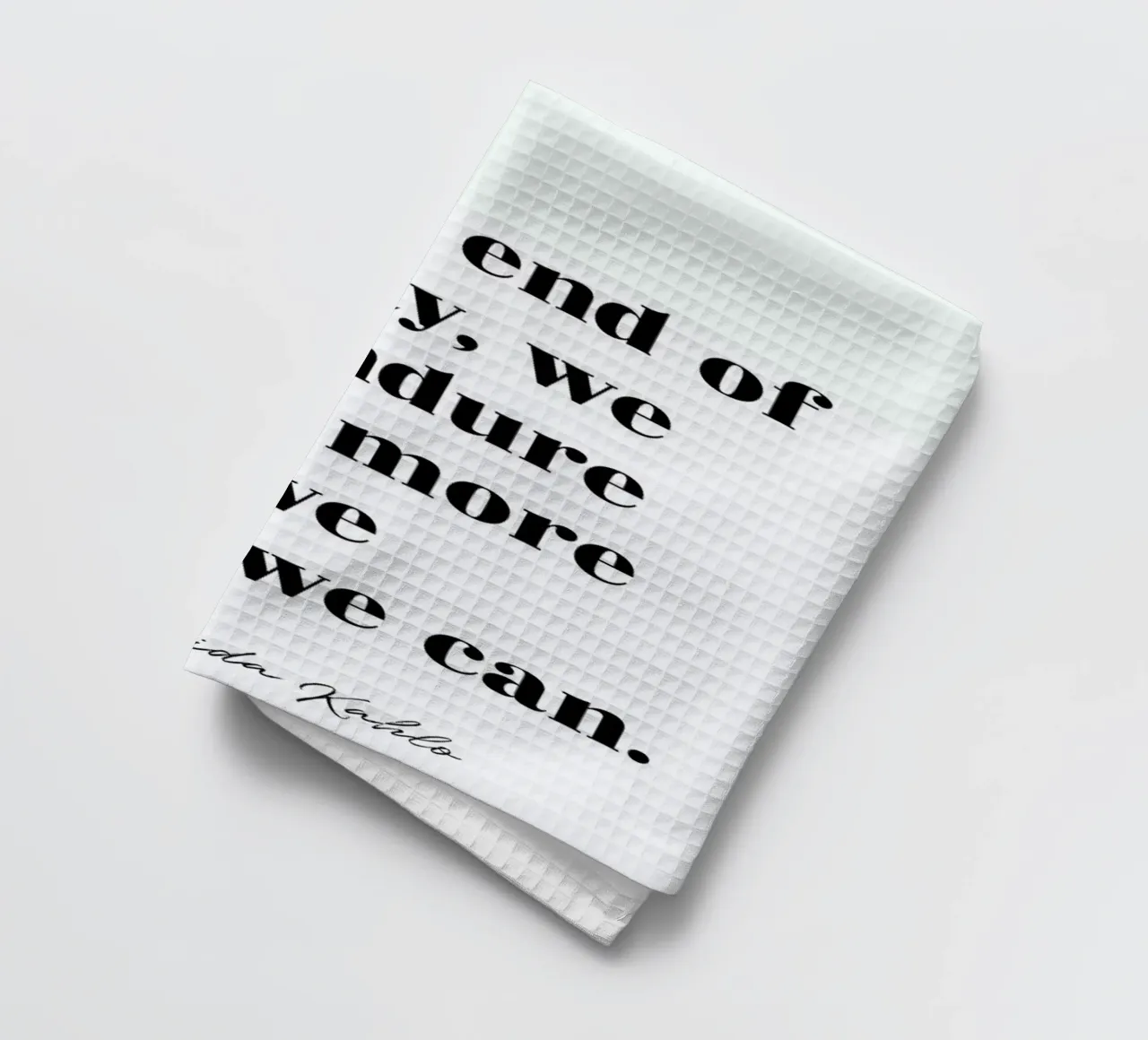 At the End of the Day torchon de typed