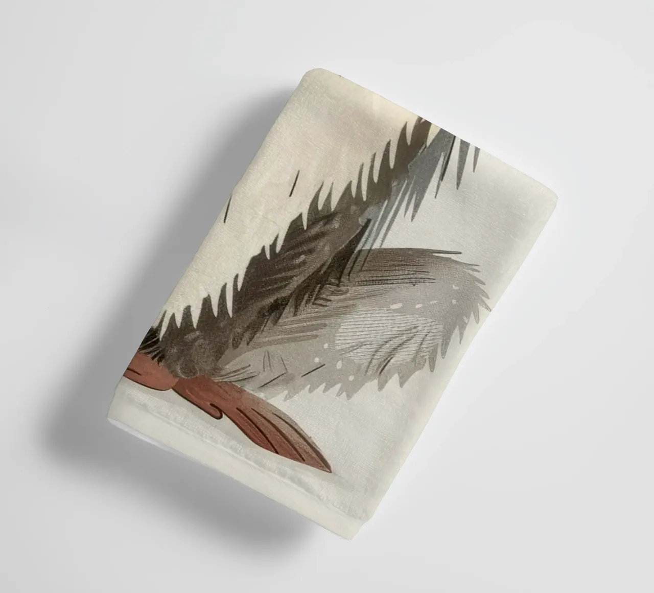 Stilisierte Illustration eines sitzenden Primaten Handtuch von DesignDoodle