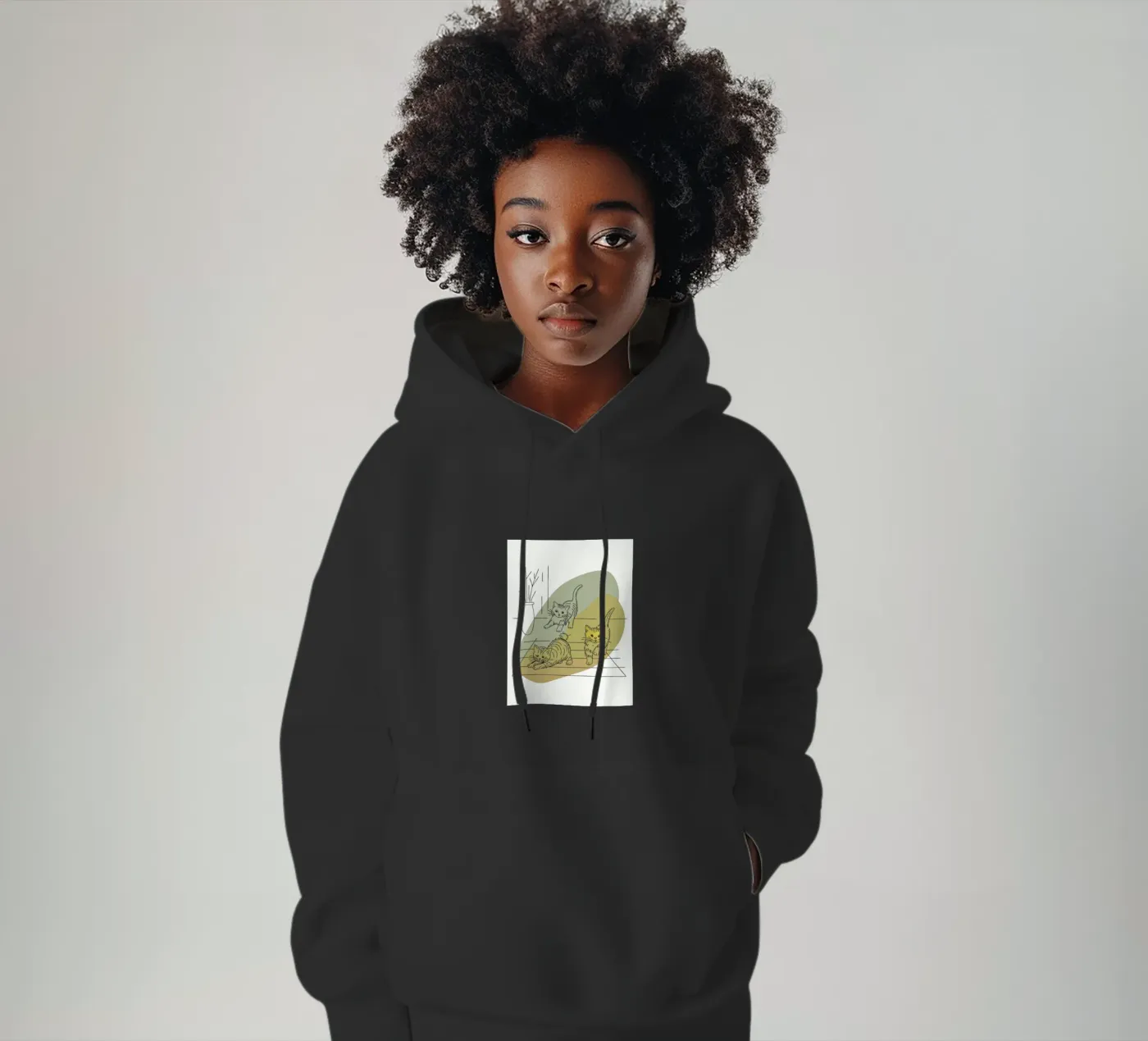 Drie kittens hoodie van RELAXING TOUCH