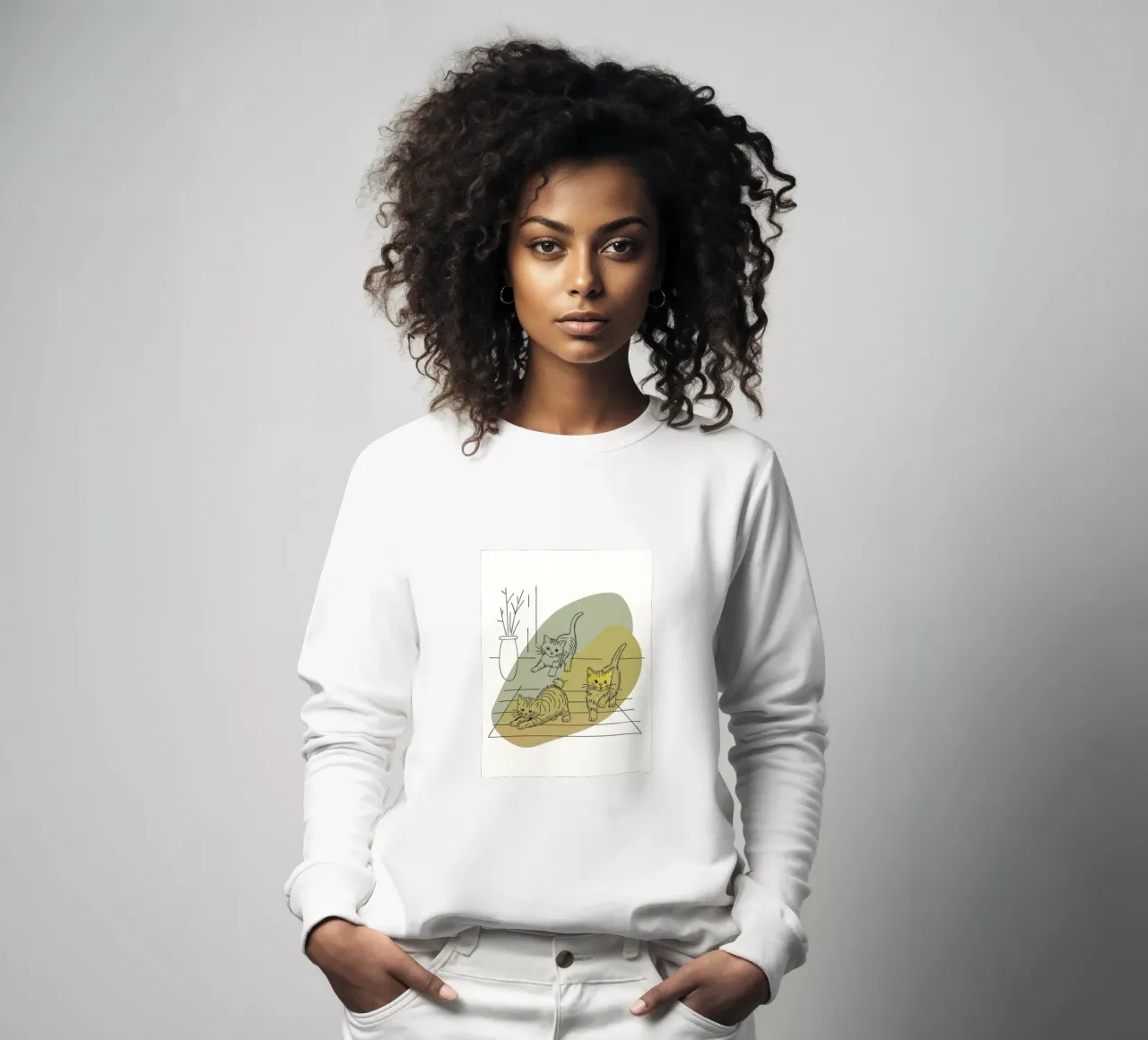 Tre gattini felpa da RELAXING TOUCH