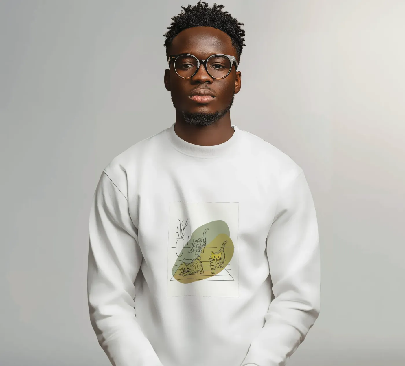 Drie kittens sweatshirt van RELAXING TOUCH