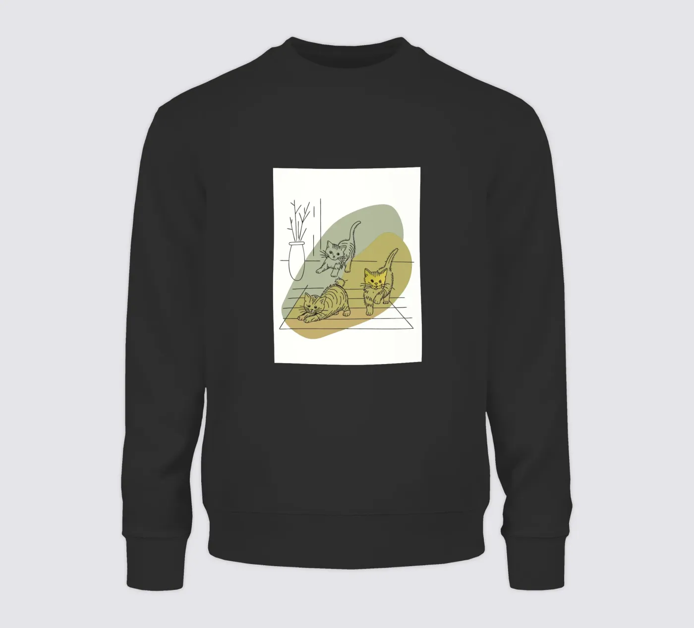 Drie kittens sweatshirt van RELAXING TOUCH