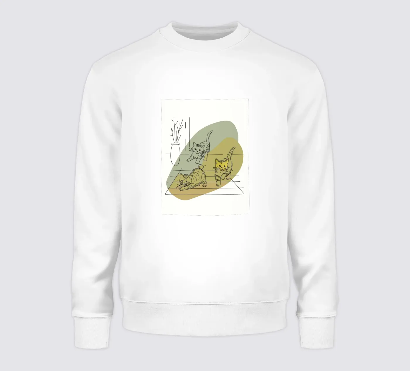 Drie kittens sweatshirt van RELAXING TOUCH