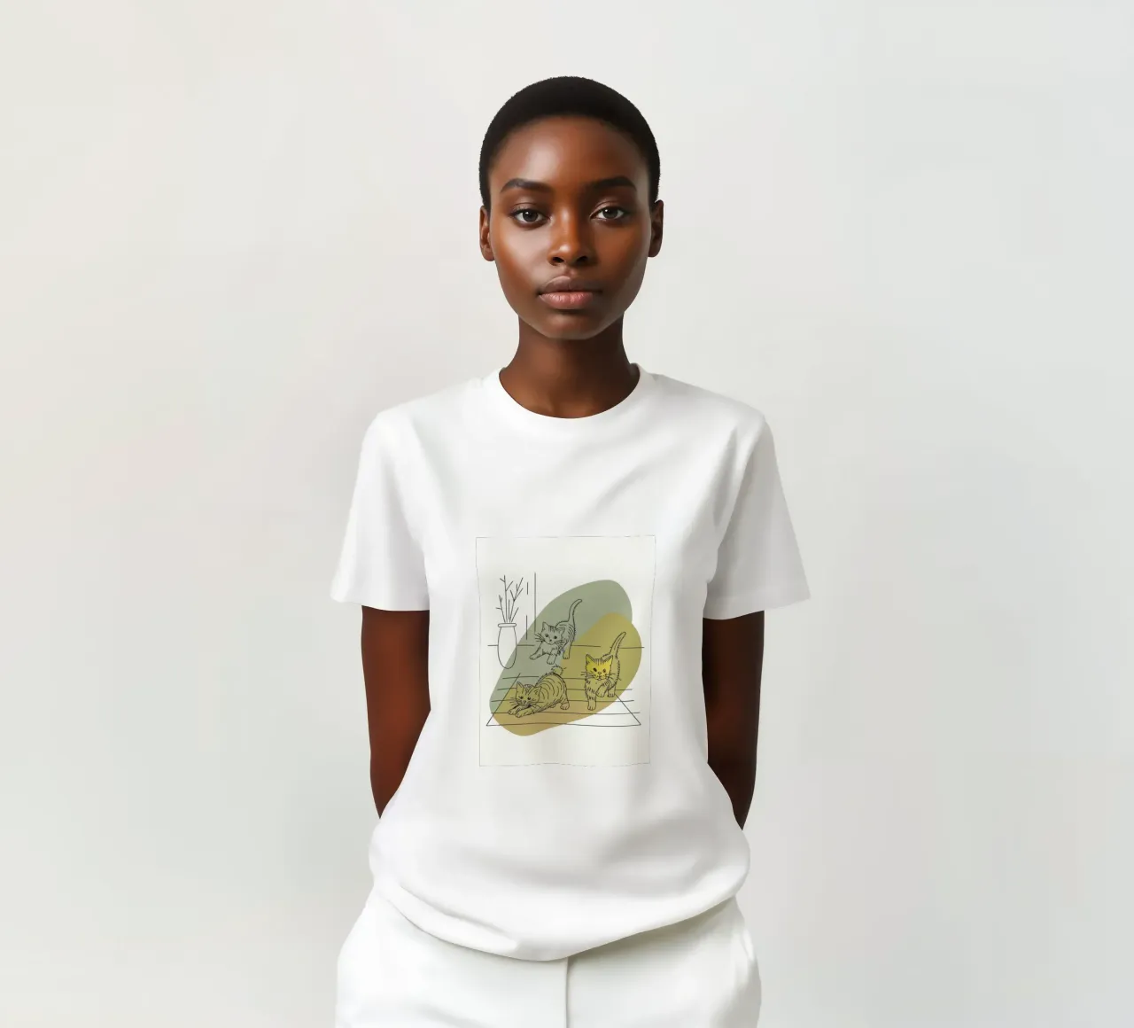 Tre gattini t-shirt da RELAXING TOUCH