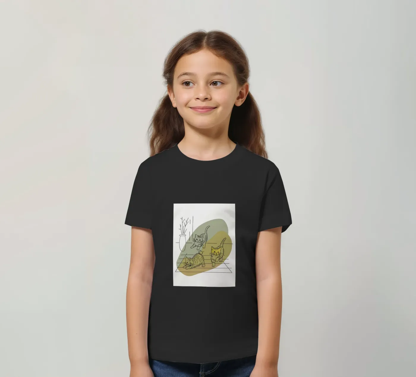 Tre gattini t-shirt bambini da RELAXING TOUCH