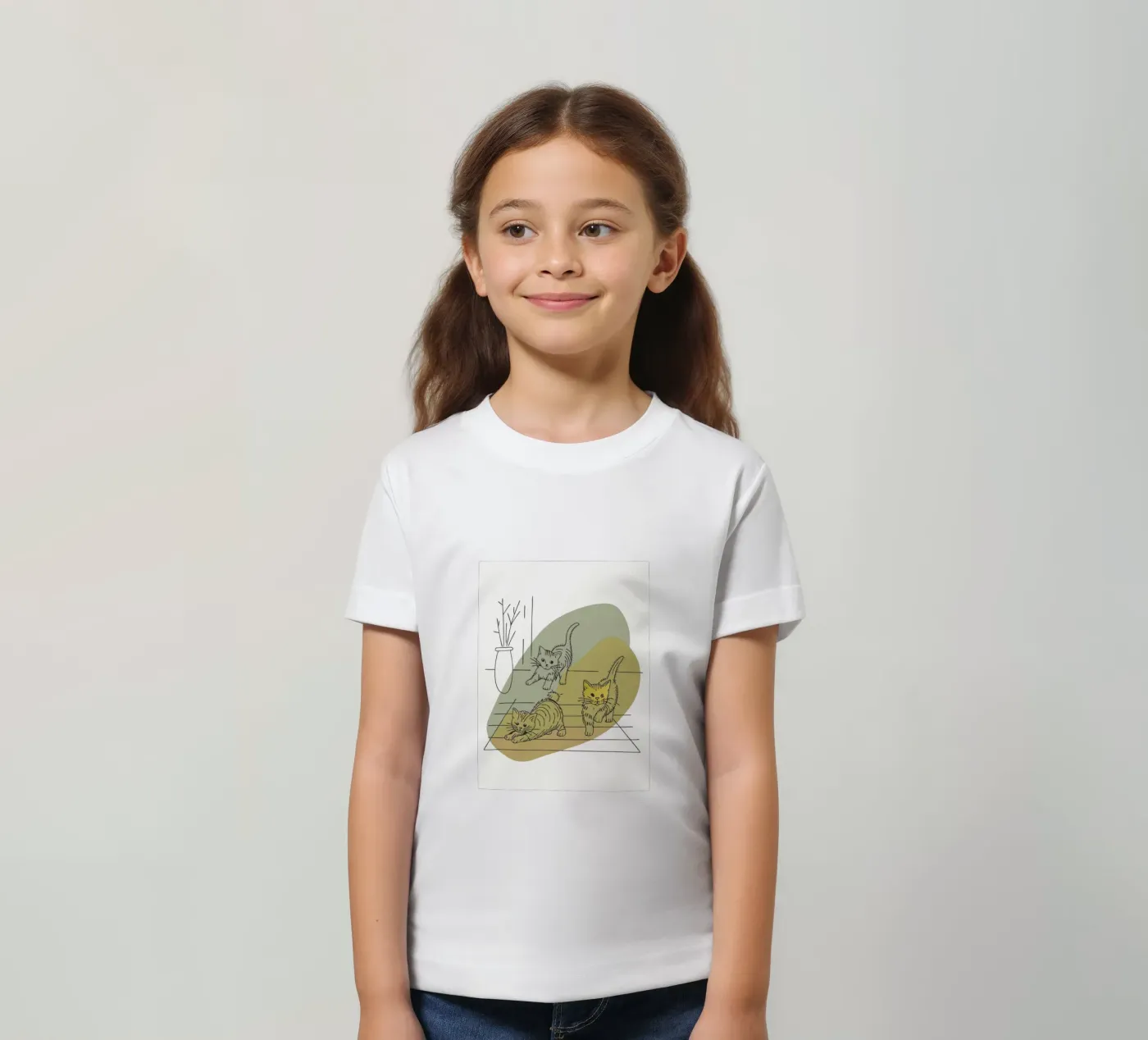 Tre gattini t-shirt bambini da RELAXING TOUCH