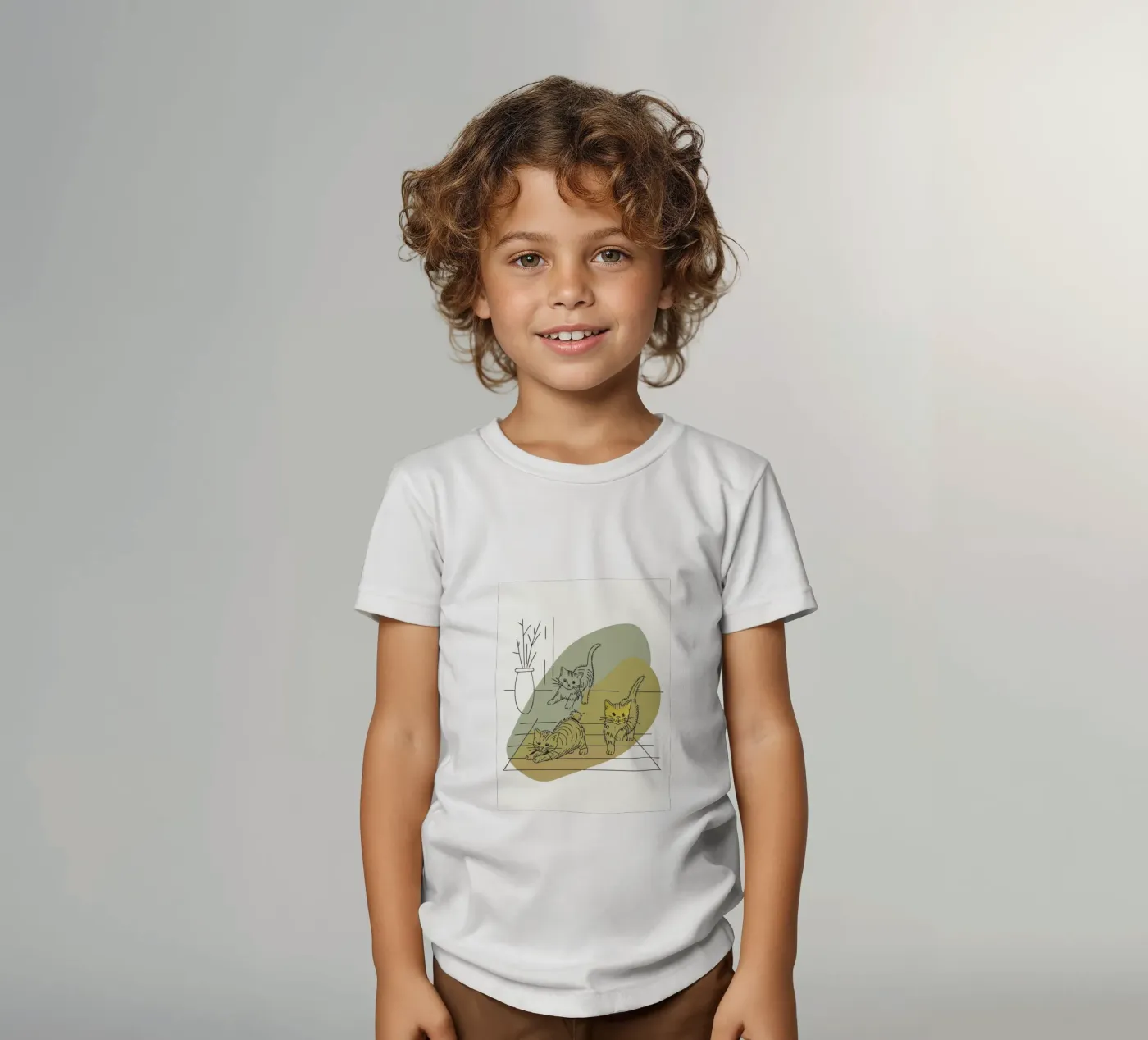 Tre gattini t-shirt bambini da RELAXING TOUCH