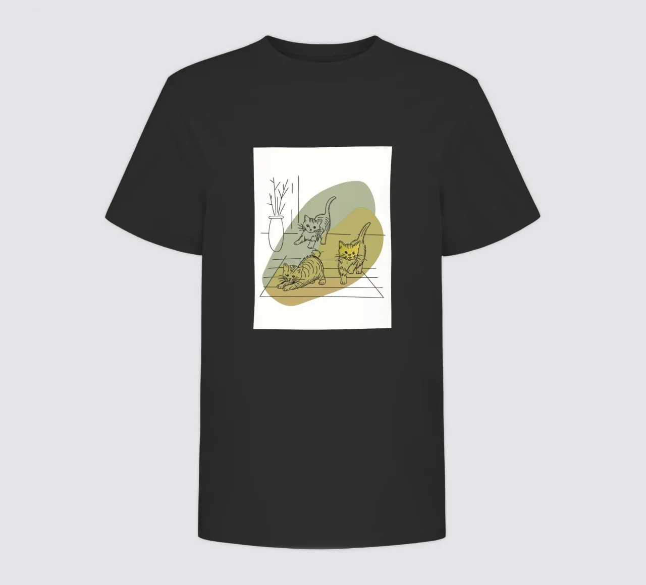 Drie kittens kinder t-shirt van RELAXING TOUCH