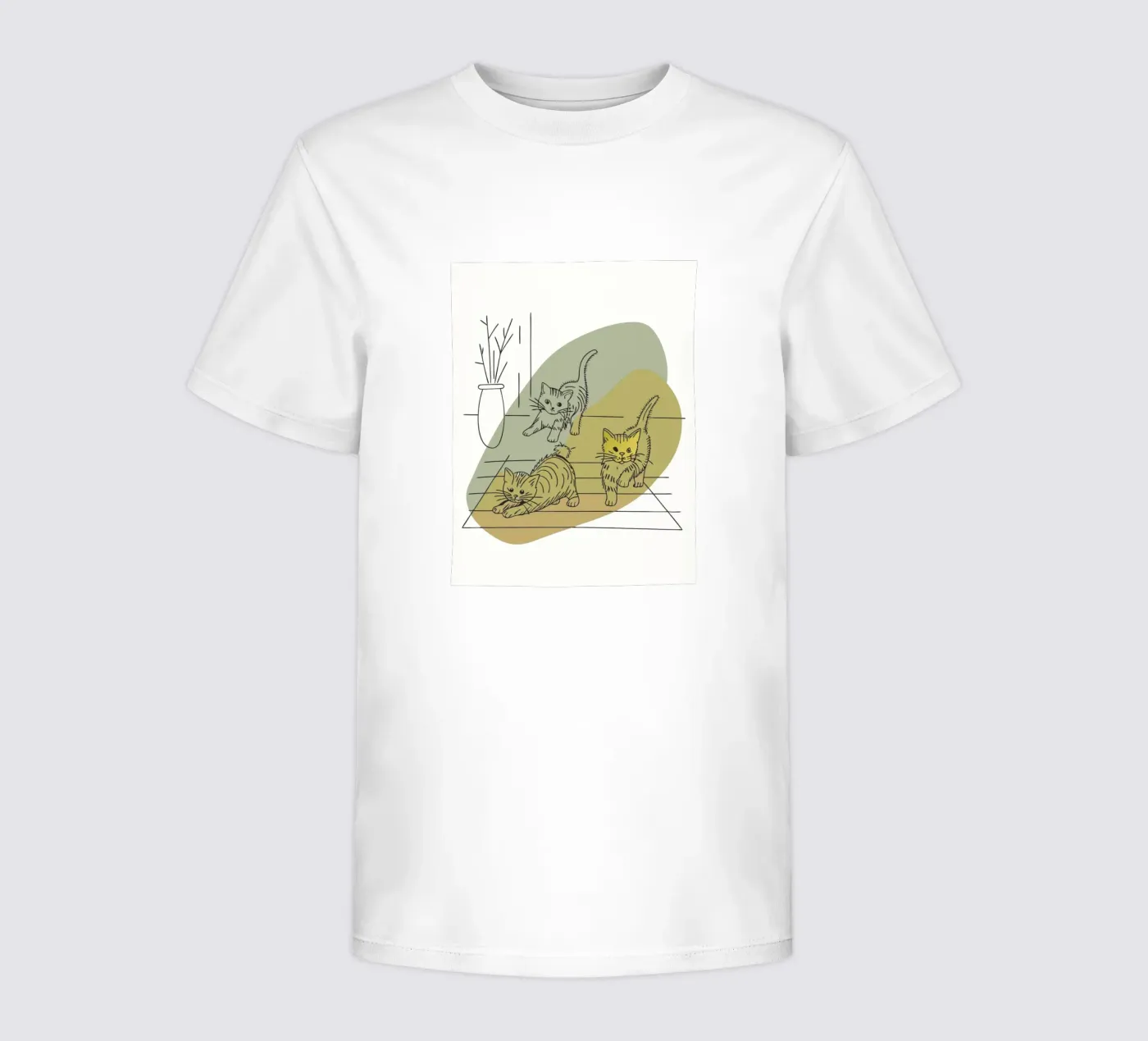 Drie kittens kinder t-shirt van RELAXING TOUCH