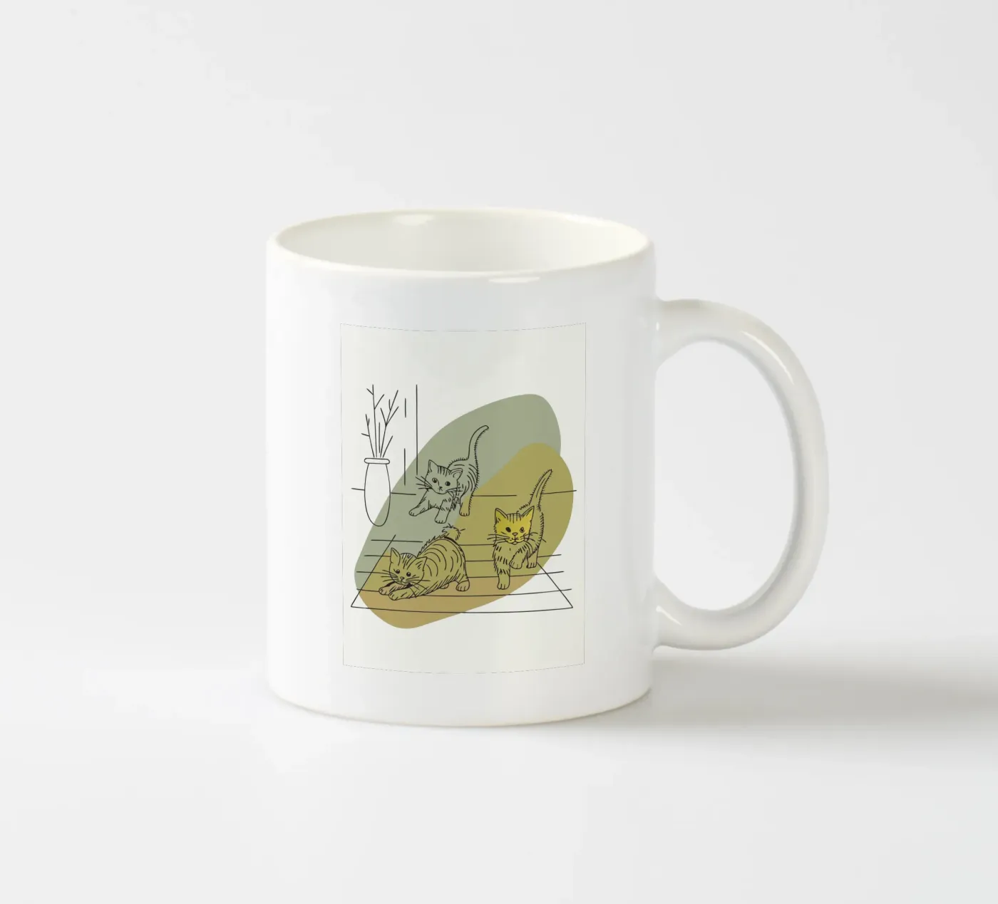 Three Kittens Keramik Tasse von RELAXING TOUCH