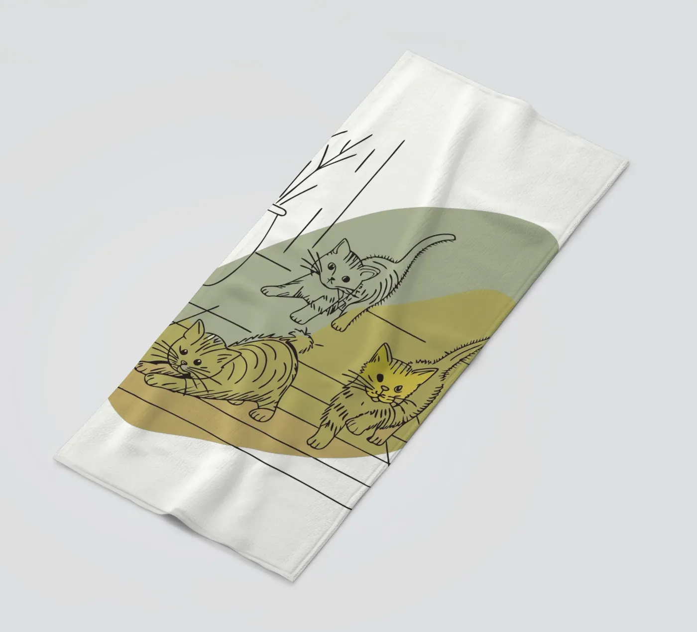 Tre gattini telo mare da RELAXING TOUCH