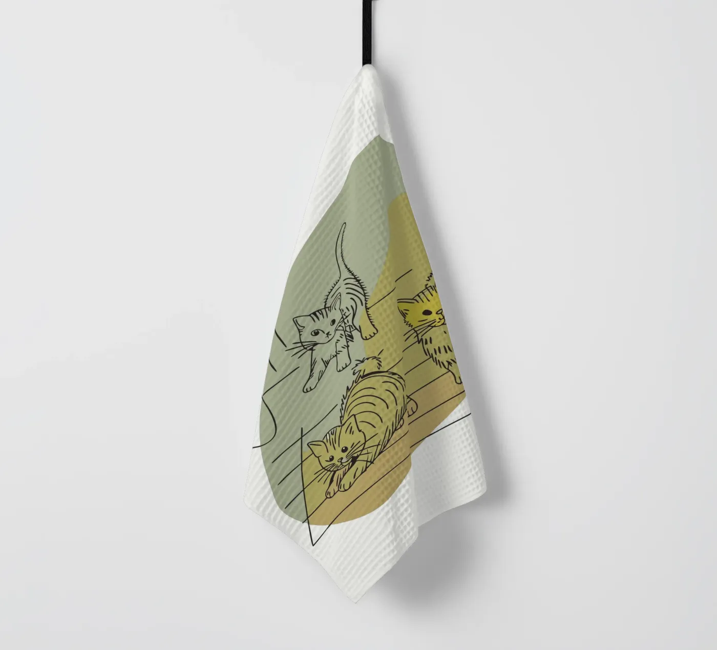 Drie kittens theedoek van RELAXING TOUCH