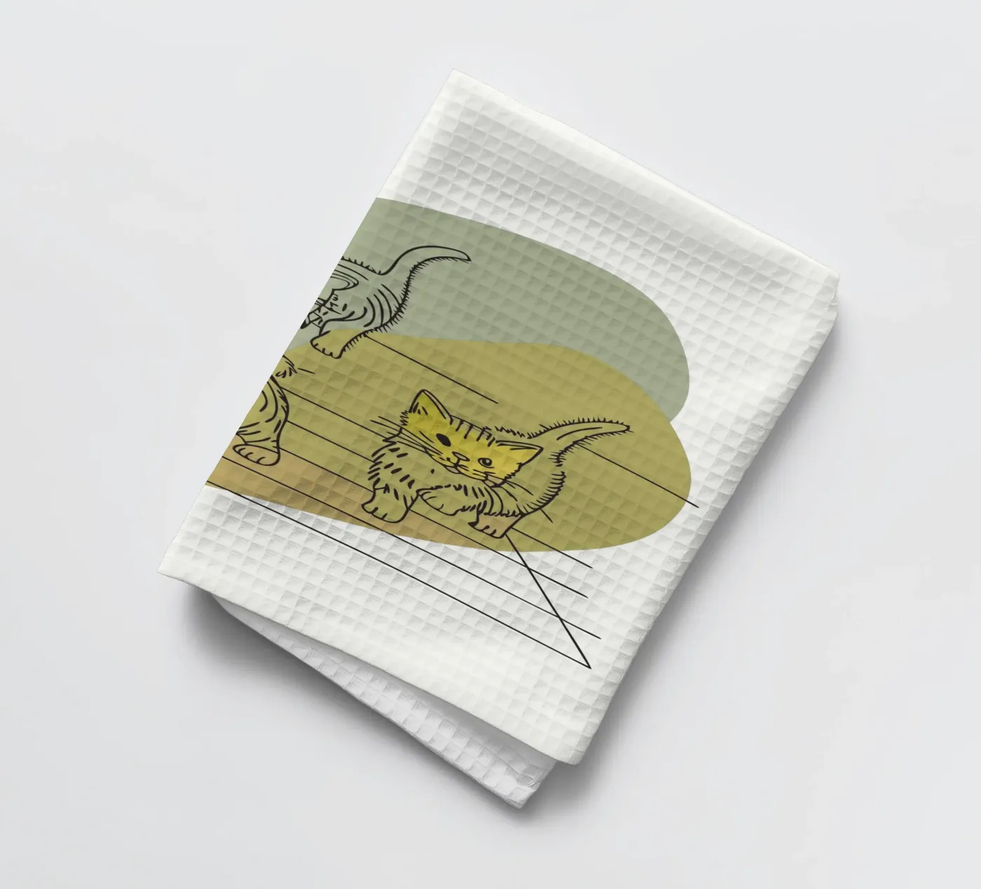 Drie kittens theedoek van RELAXING TOUCH