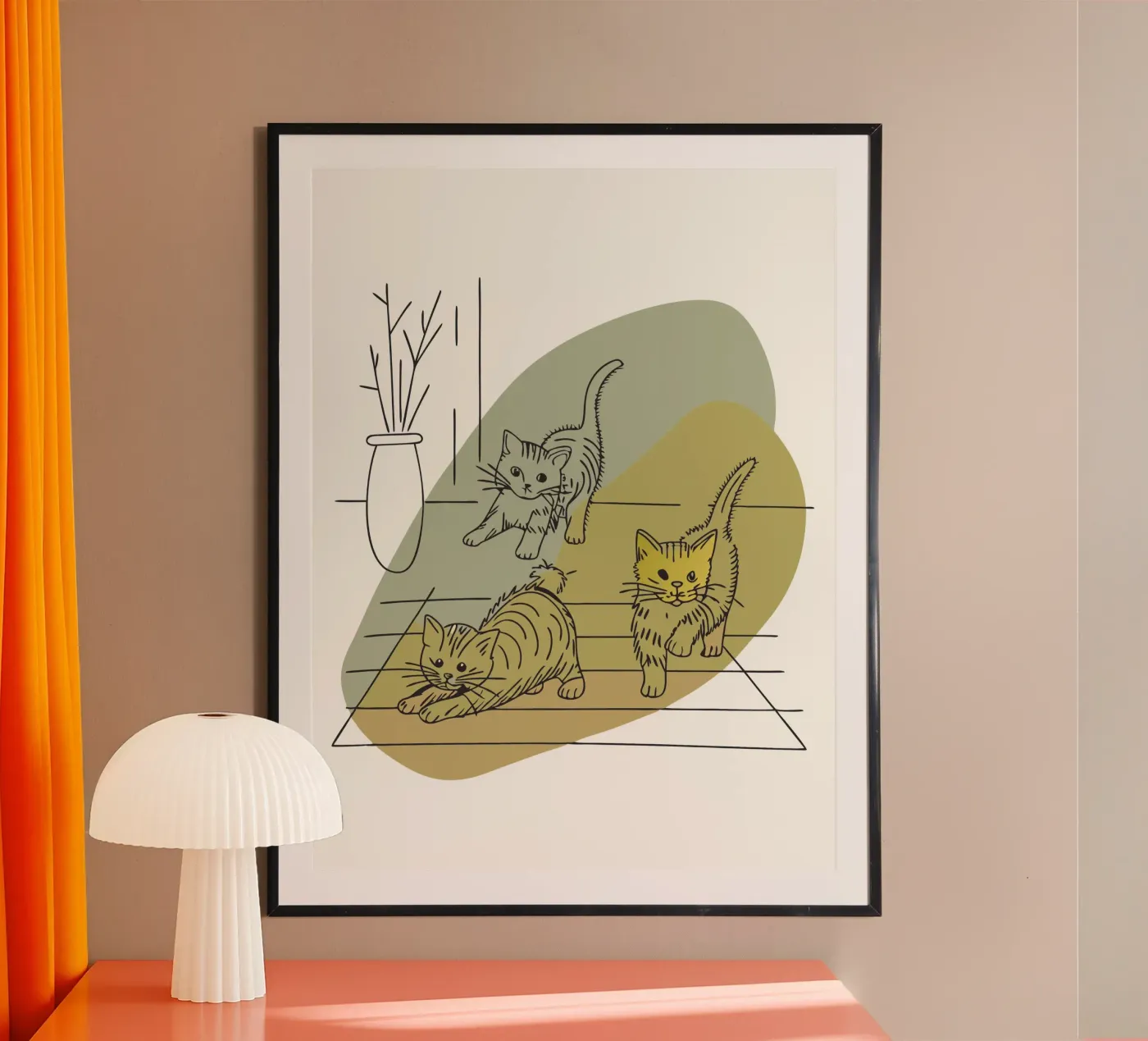 Three Kittens Poster von RELAXING TOUCH