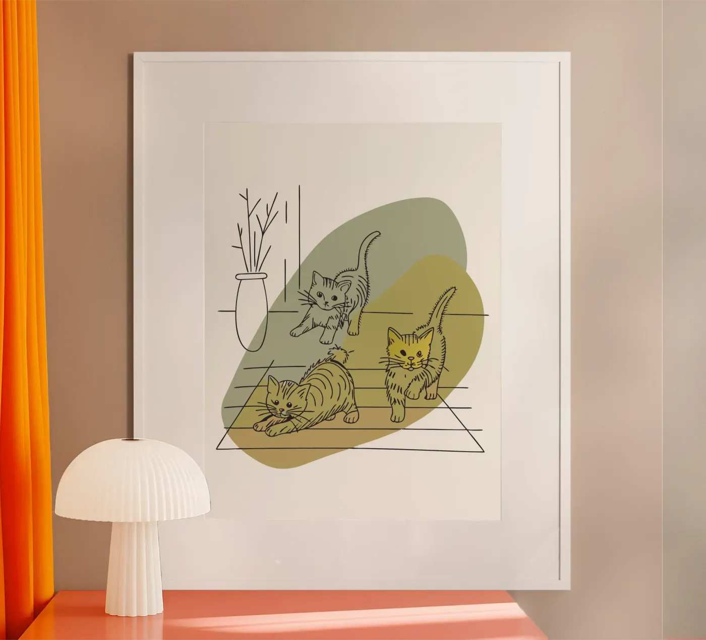 Three Kittens poster van RELAXING TOUCH