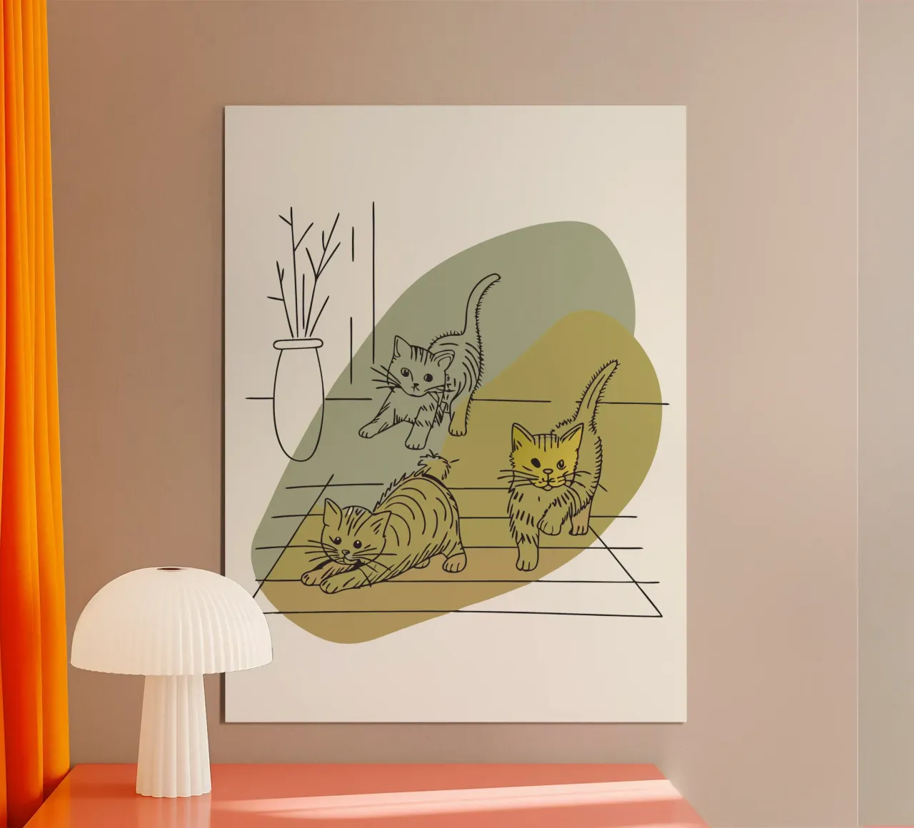 Three Kittens poster by RELAXING TOUCH