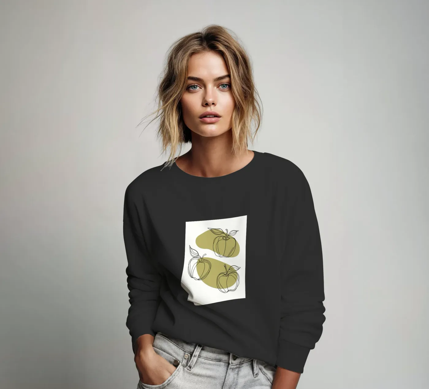Three Apples sweatshirt van RELAXING TOUCH