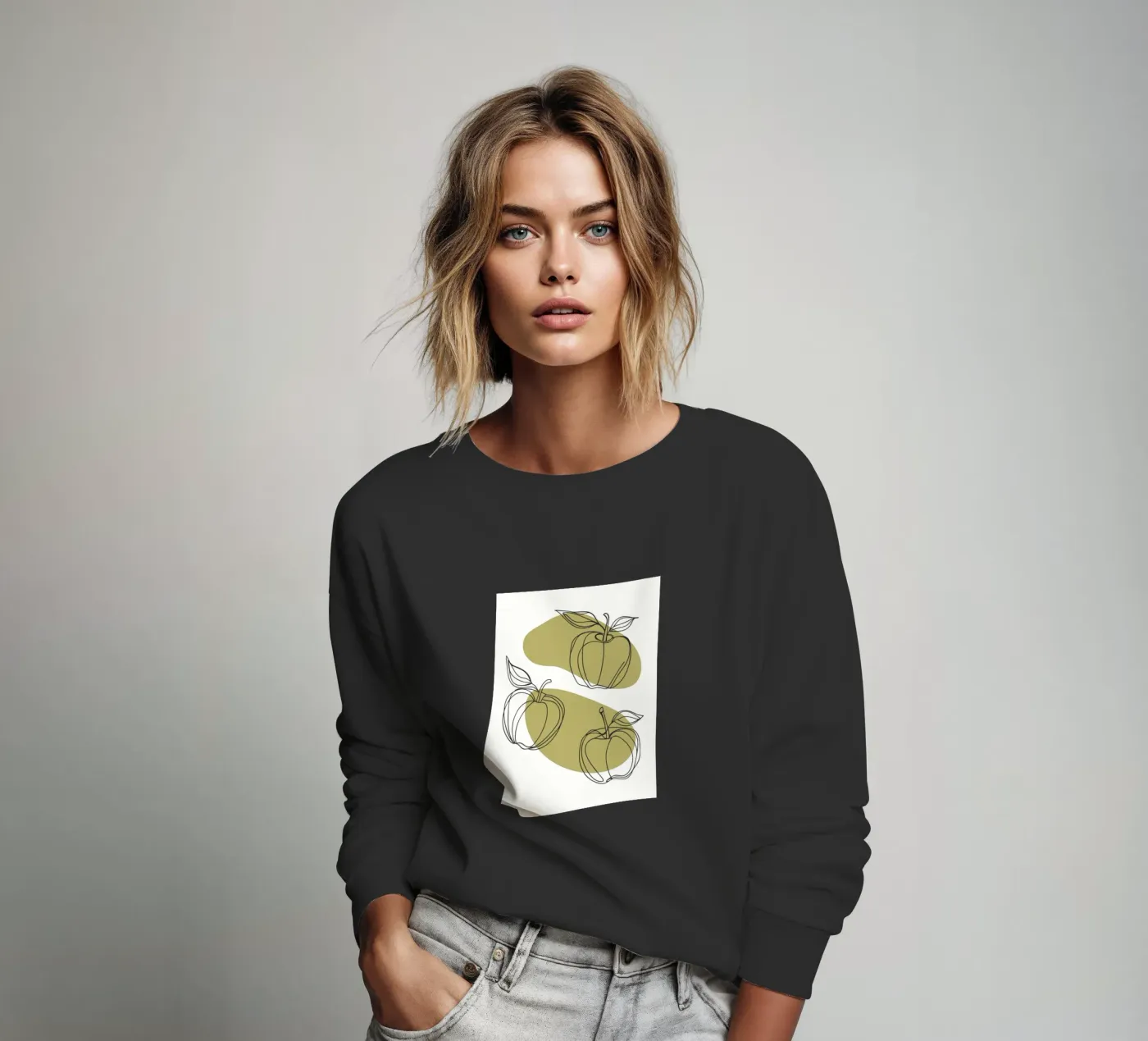 Three Apples sweatshirt van RELAXING TOUCH