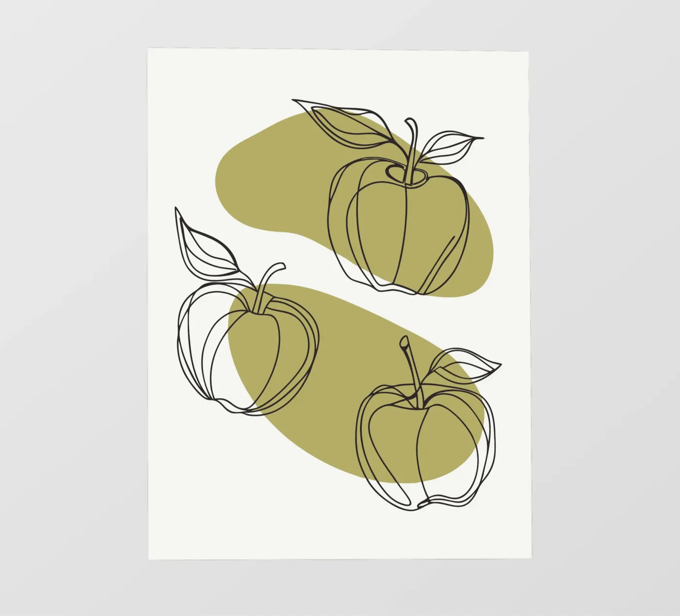 Drie appels fotobehang van RELAXING TOUCH