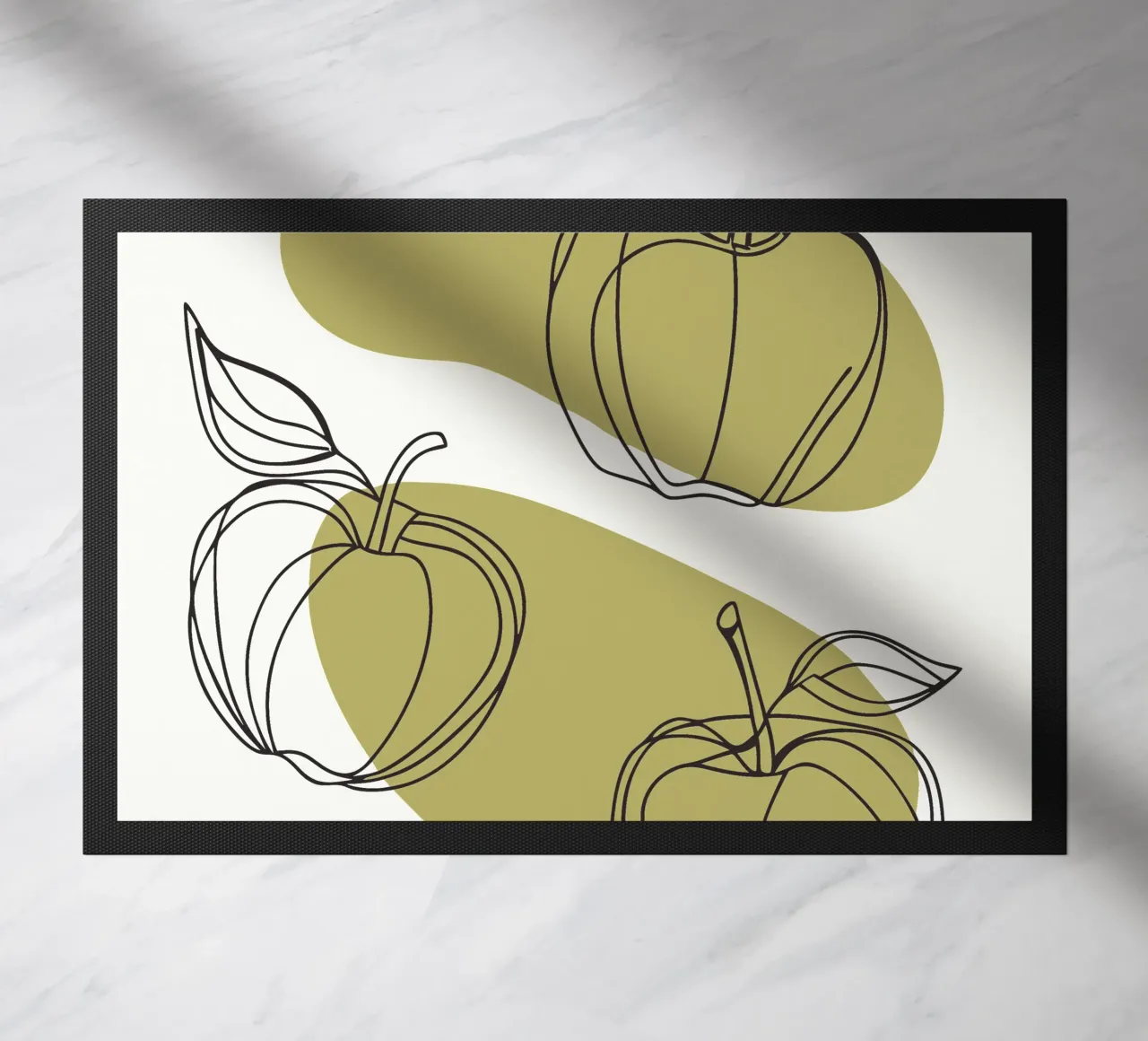 Drie appels deurmat van RELAXING TOUCH