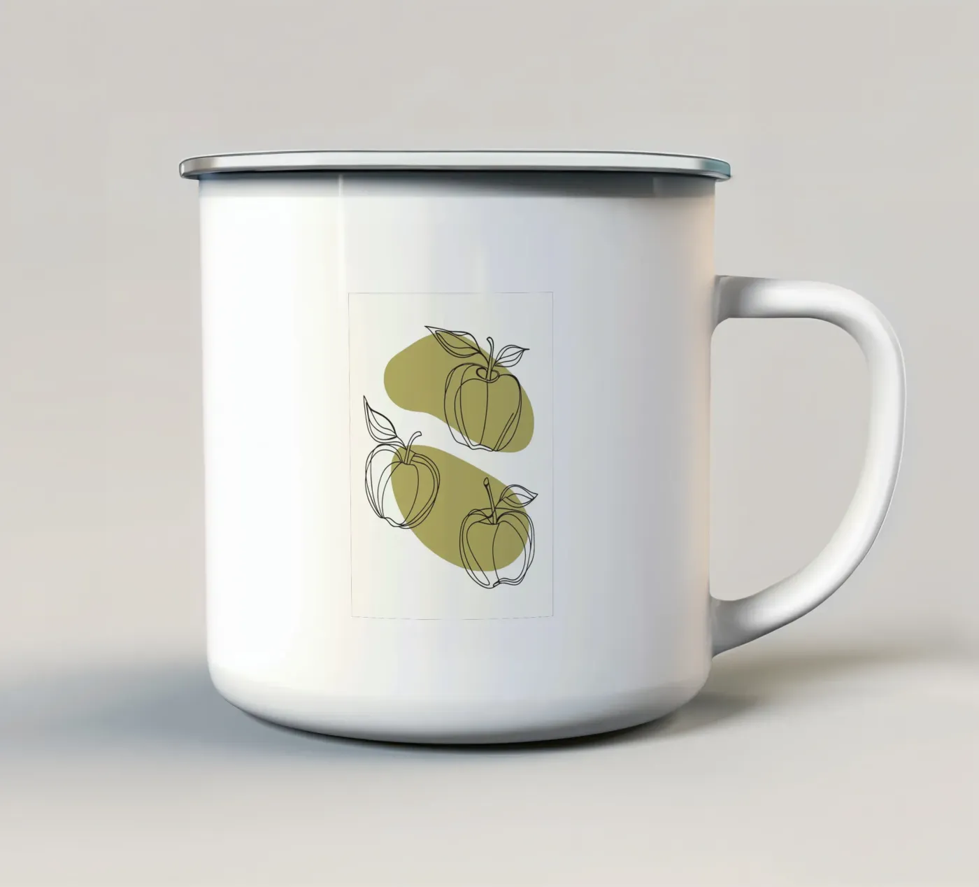 Drie appels emaille mok van RELAXING TOUCH