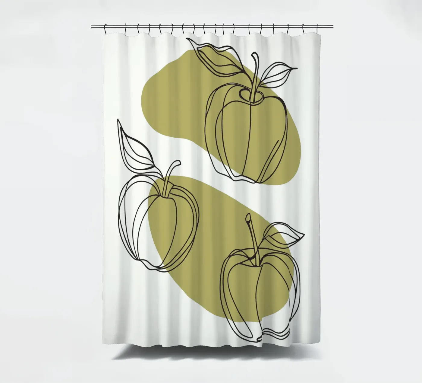 Drie appels douchegordijn van RELAXING TOUCH