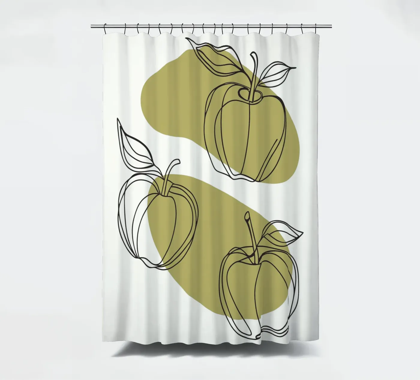 Drie appels douchegordijn van RELAXING TOUCH