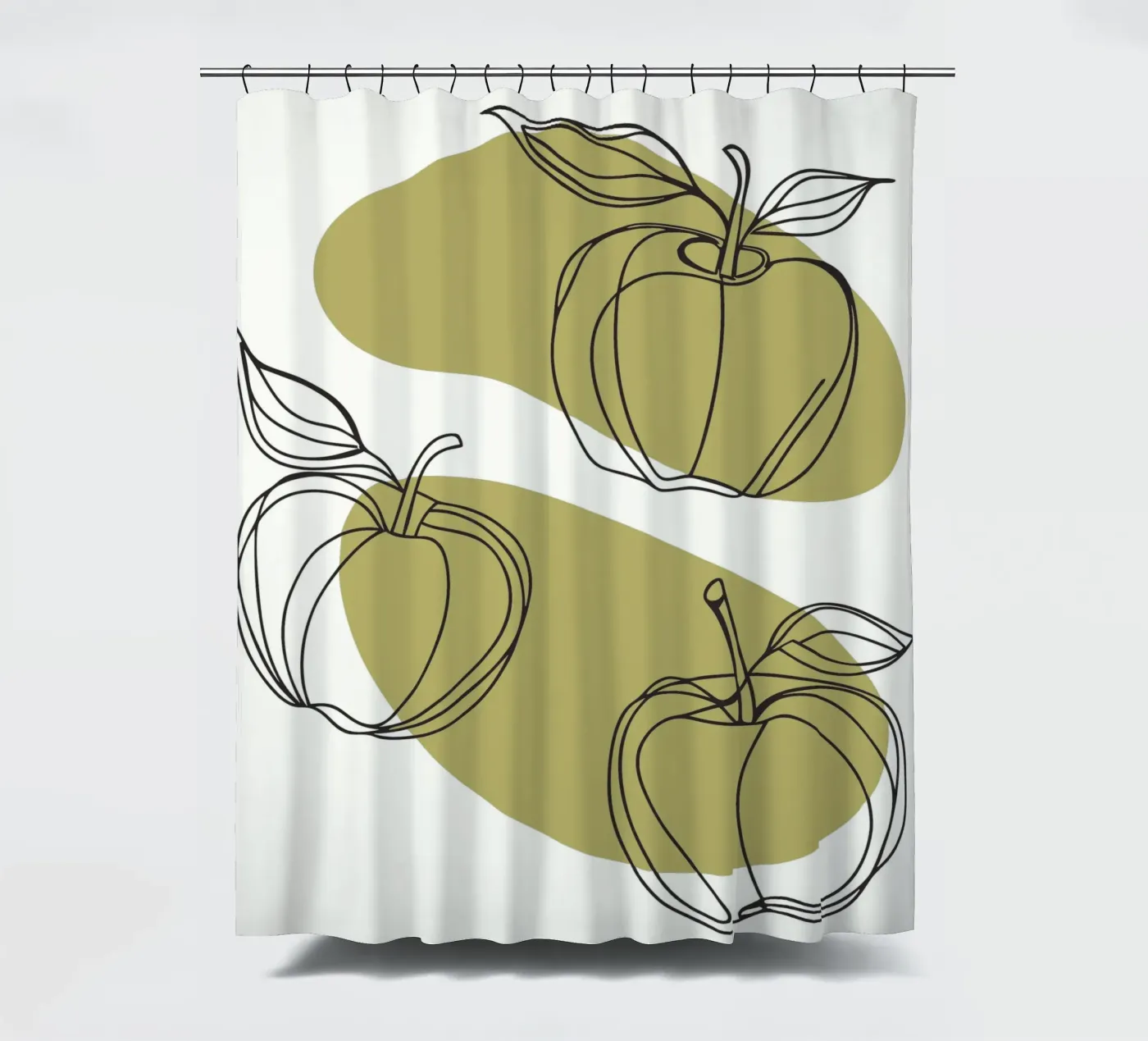 Drie appels douchegordijn van RELAXING TOUCH