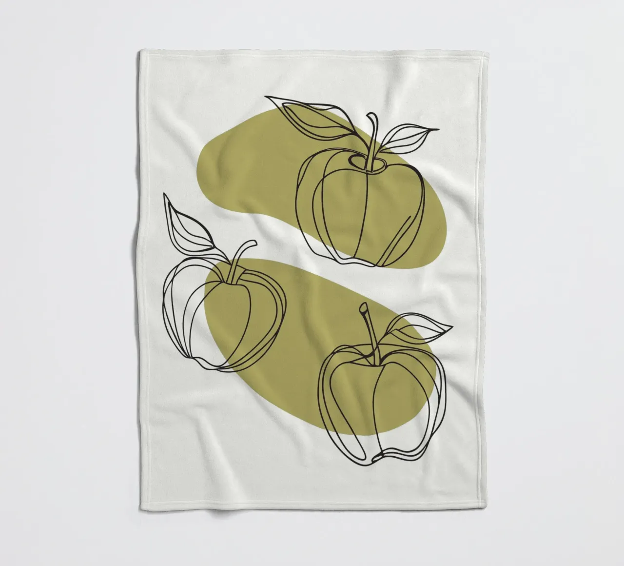 Drie appels fleecedeken van RELAXING TOUCH