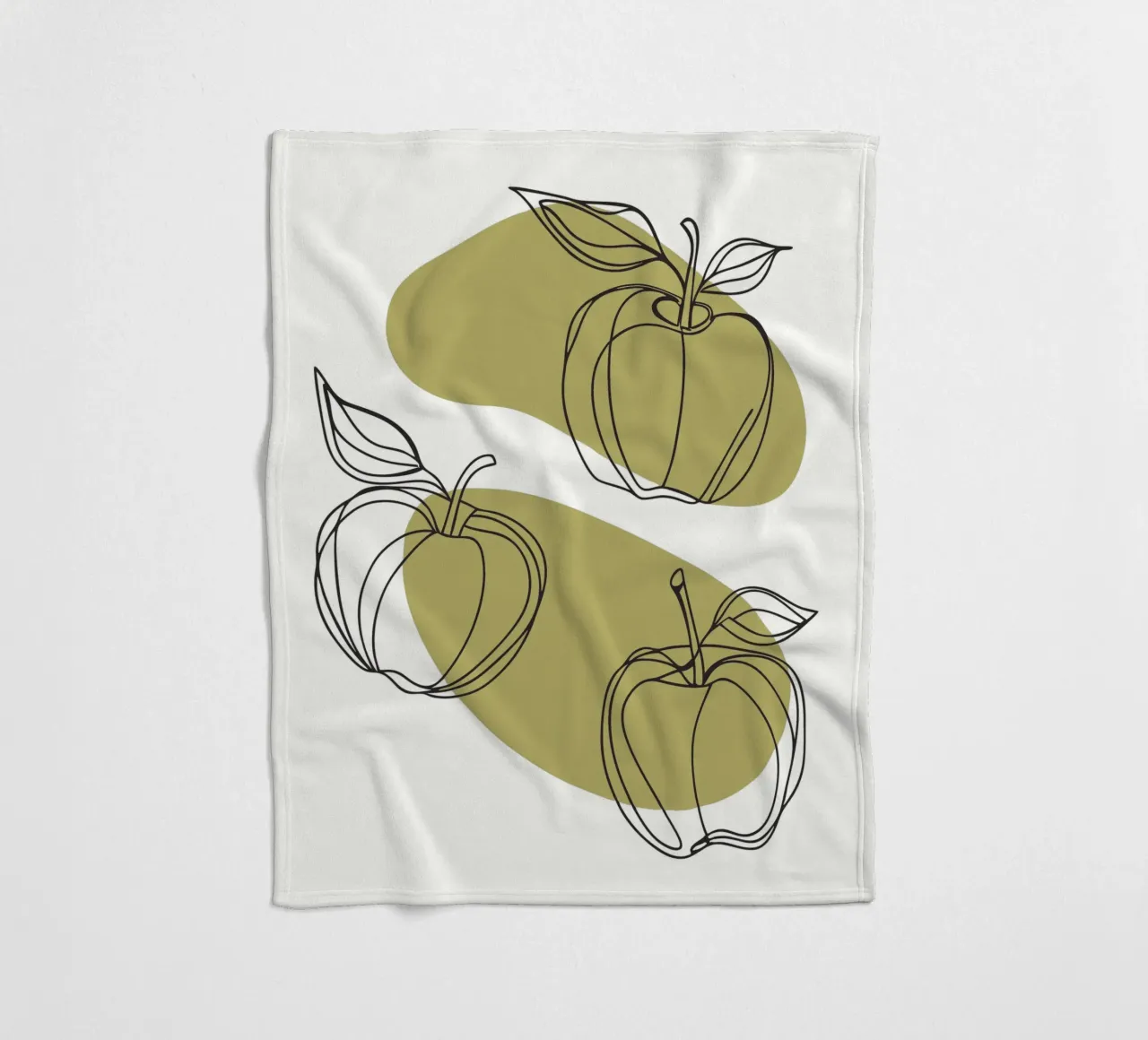 Drie appels fleecedeken van RELAXING TOUCH