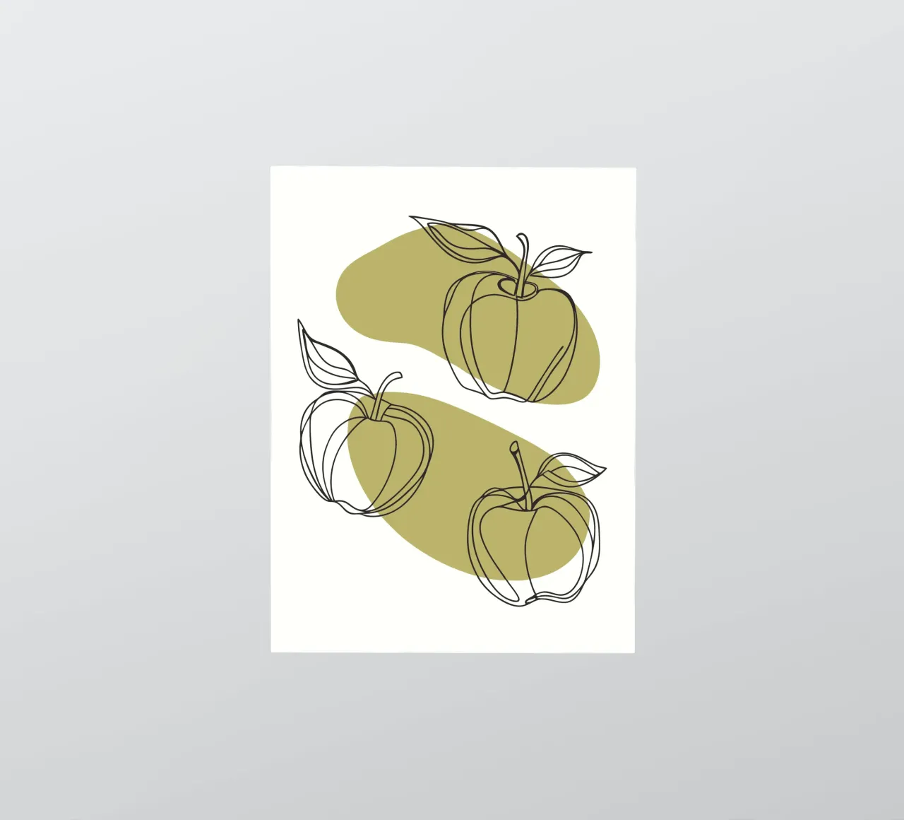 Drie appels sticker van RELAXING TOUCH