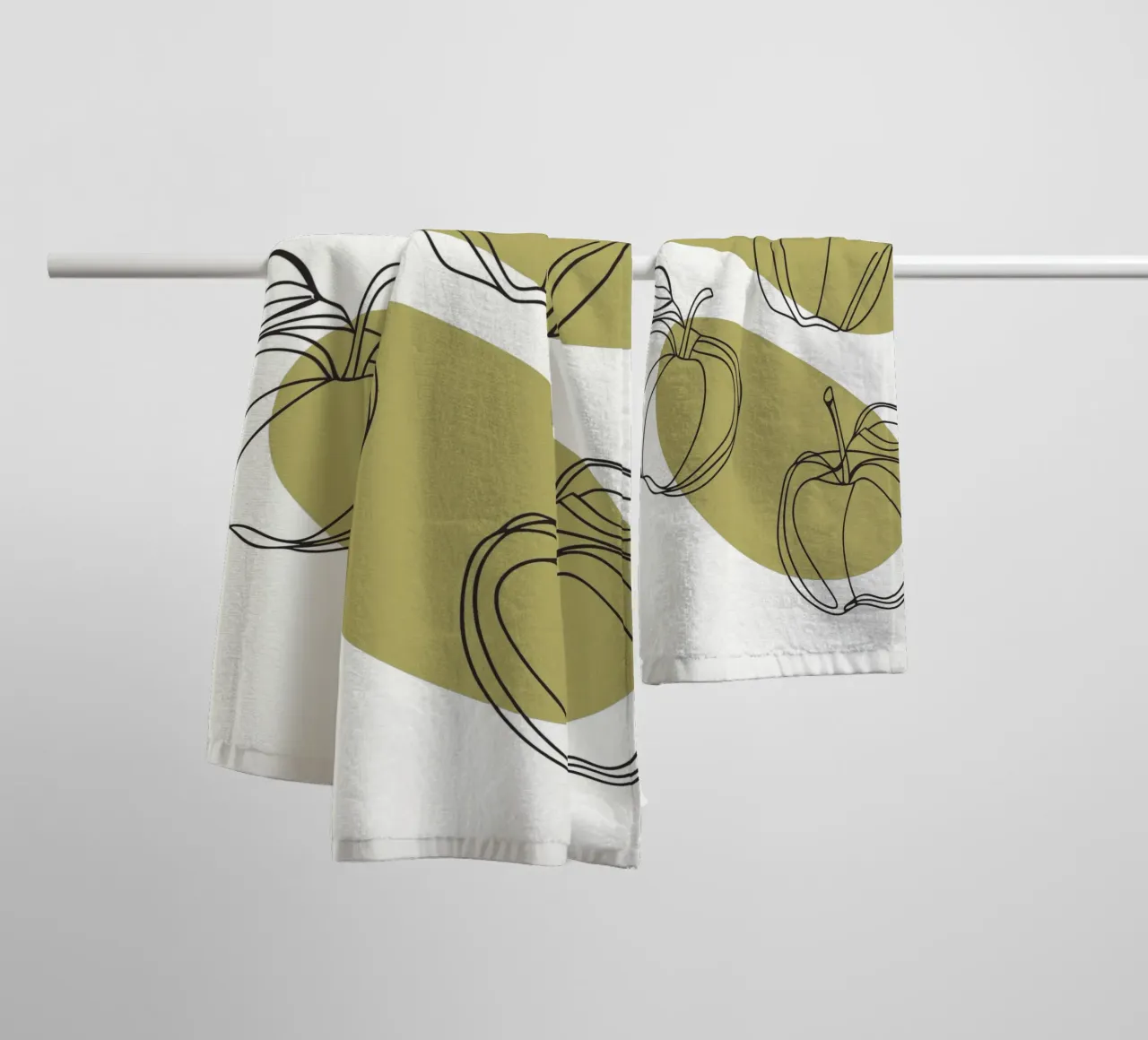 Drie appels badhanddoek van RELAXING TOUCH