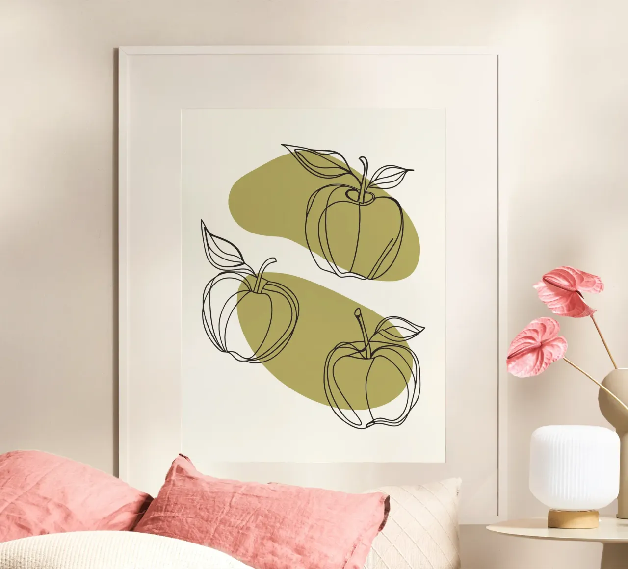 Three Apples poster by RELAXING TOUCH